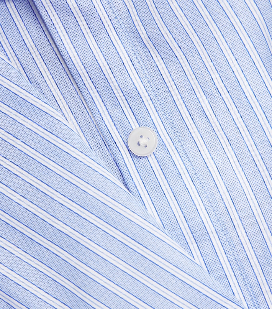 Cotton Striped Forever Shirt PALE BLUE/WHITE Image 5