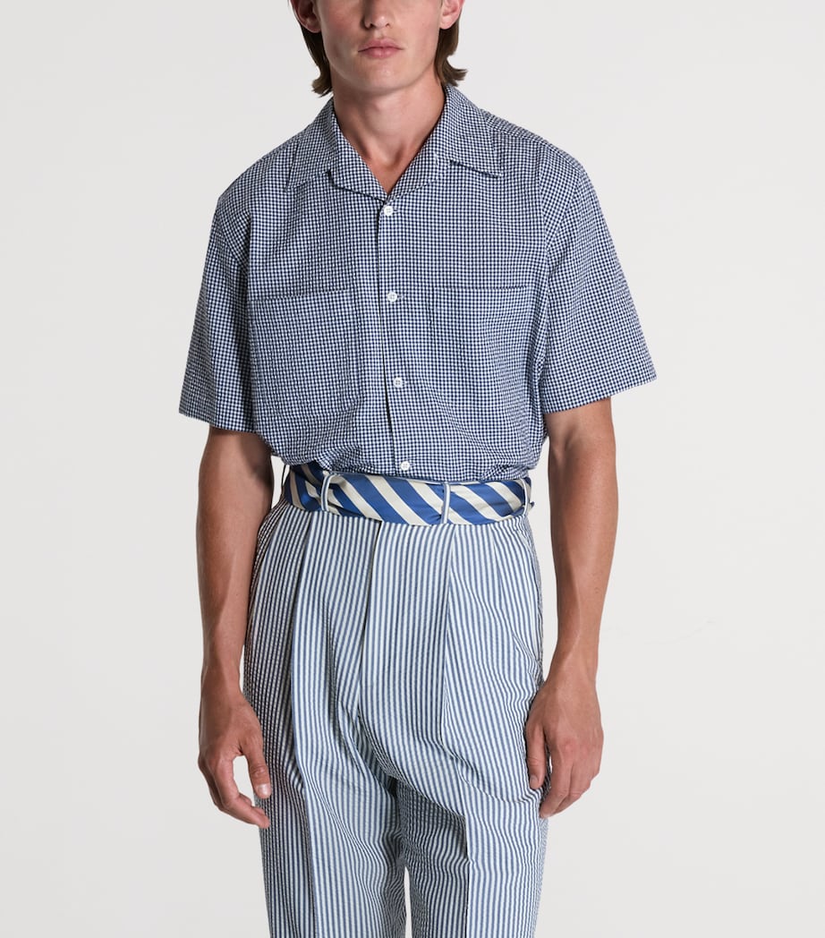 Dunhill Mens Cotton Gingham Shirt Image 4