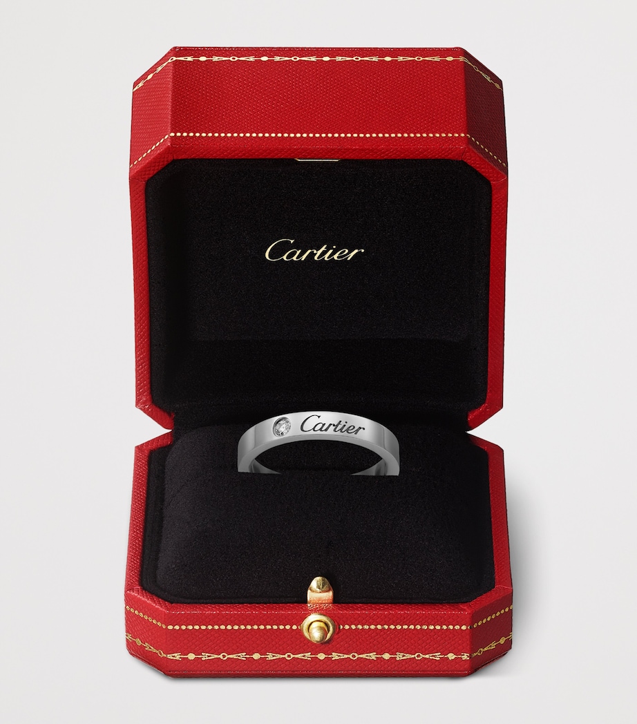 Cartier Platinum and Diamond C de Cartier Wedding Ring Image 3
