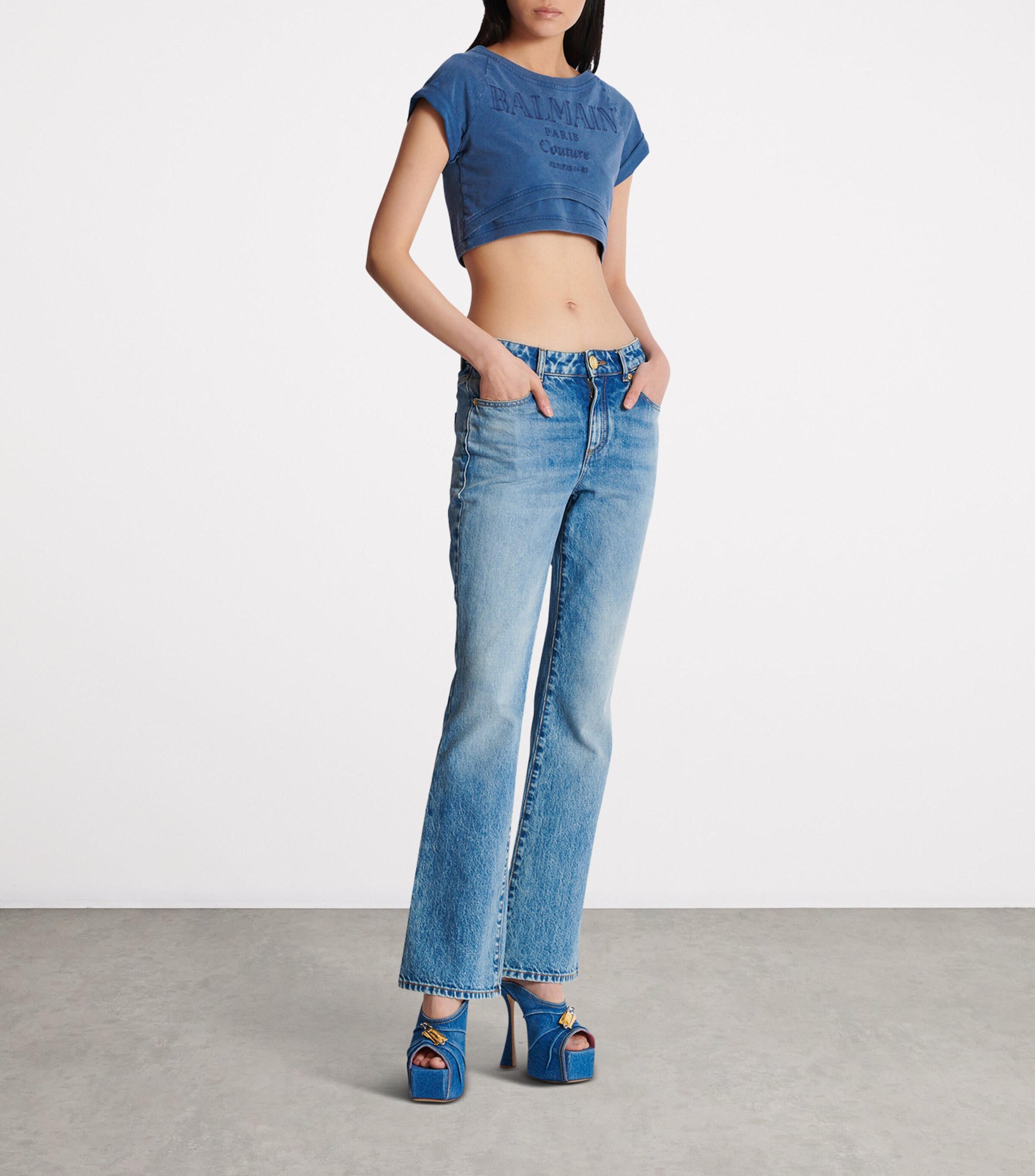 Flared Jeans 6FF BLEU JEAN Image 5