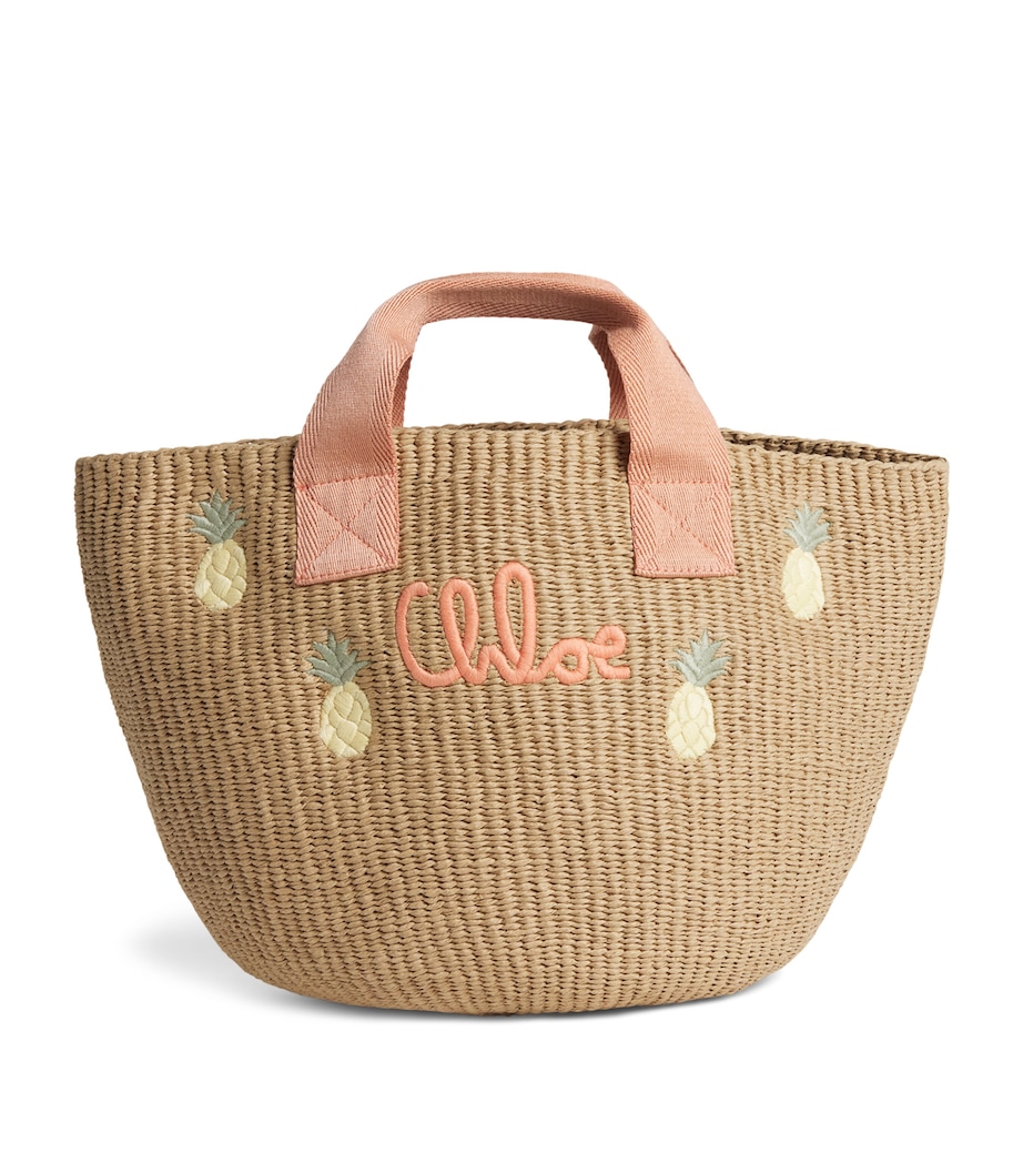 Chloé Kids Embroidered Basket Bag Image 1