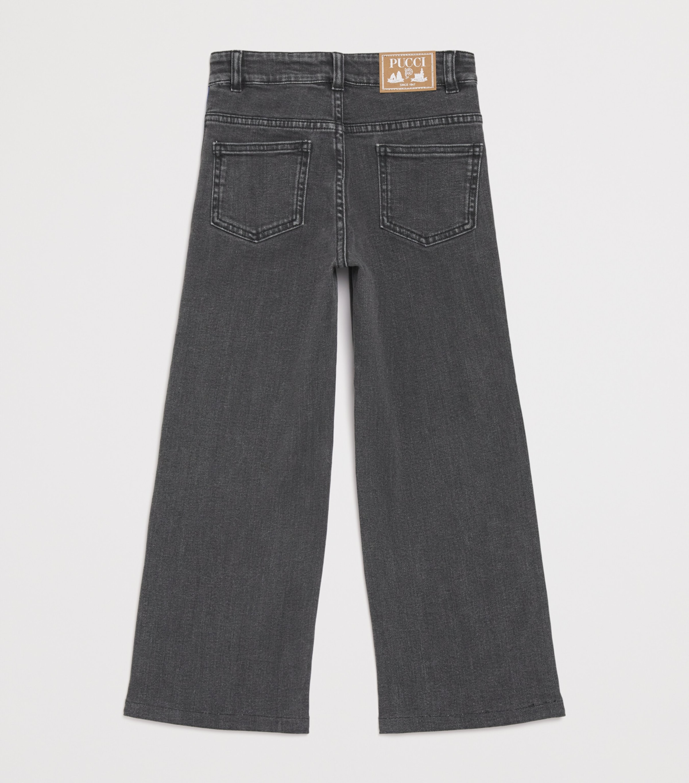PUCCI Junior Side-Stripe Wide-Leg Jeans (4-14 Years) Image 2