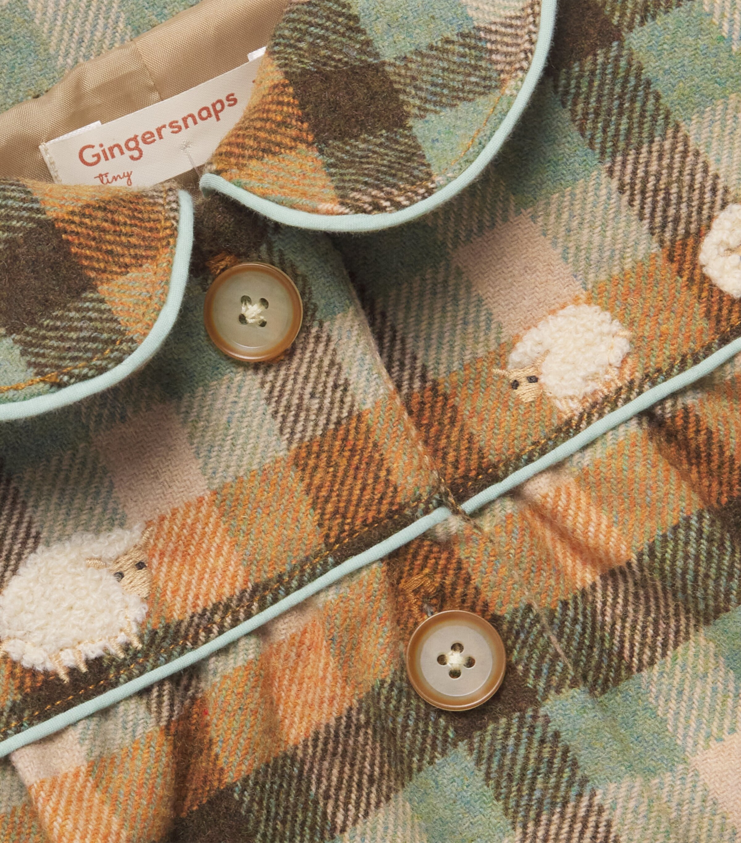 Checked Maude Coat (6-36 Months) MULTICOLOR Image 3