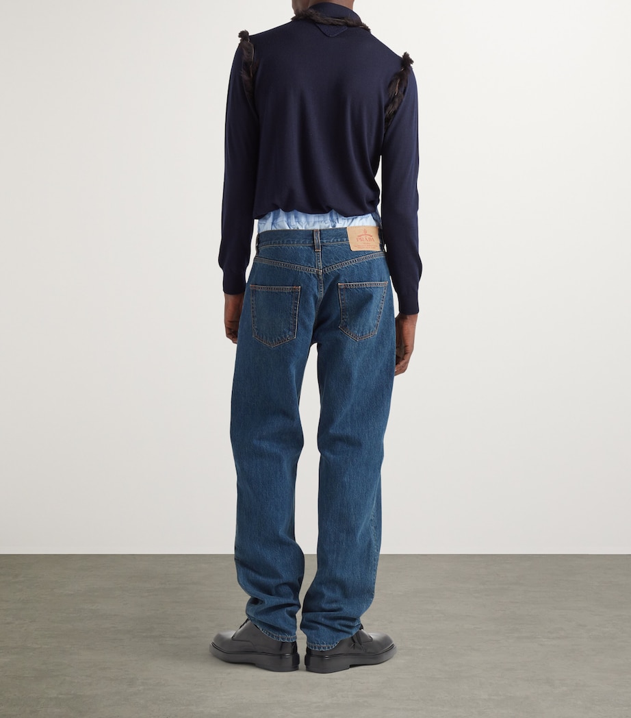 Mid-Wash Jeans F0008 Image 3