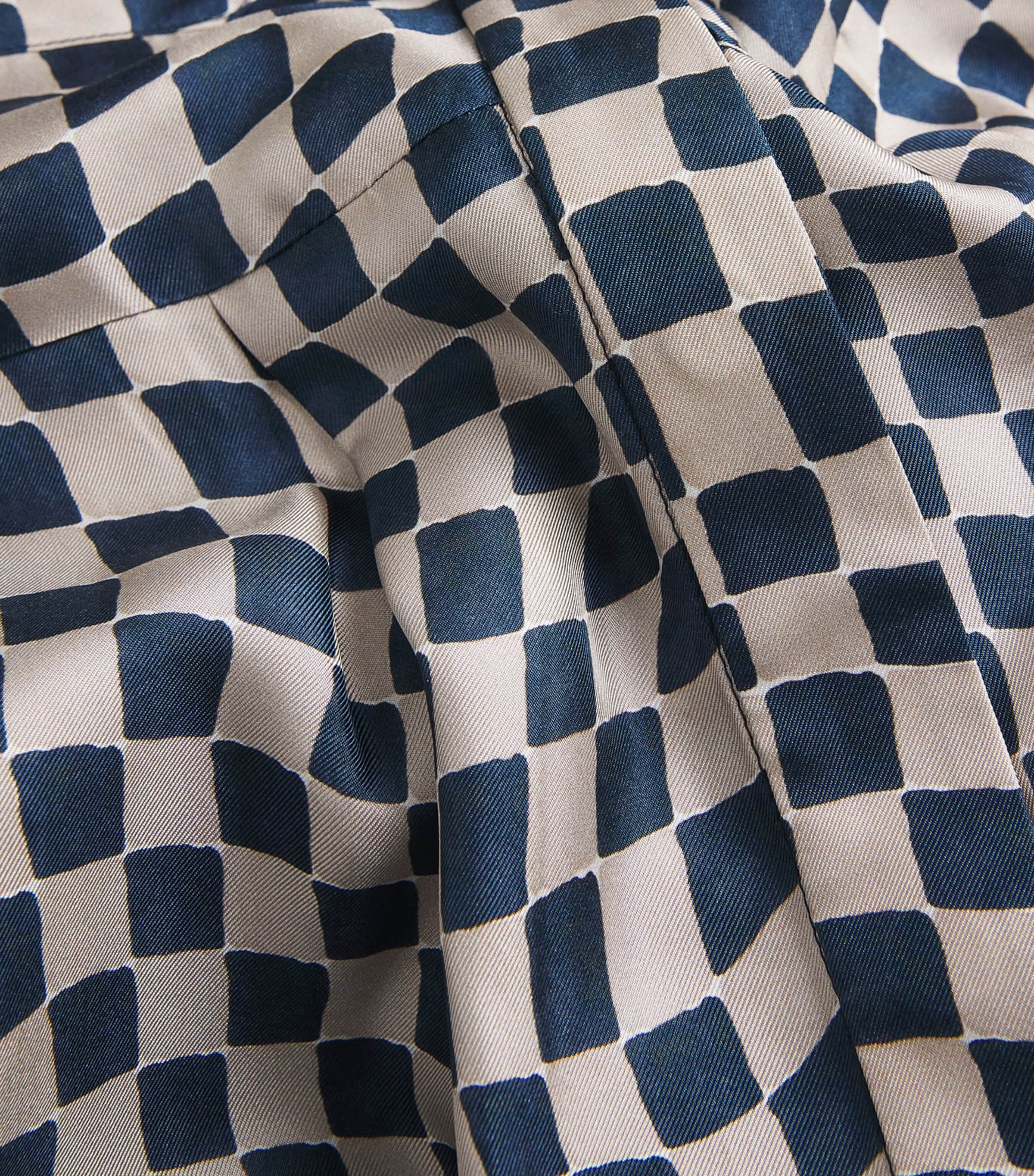 Silk Patterned Midi Dress ULTRAMARINE Image 5