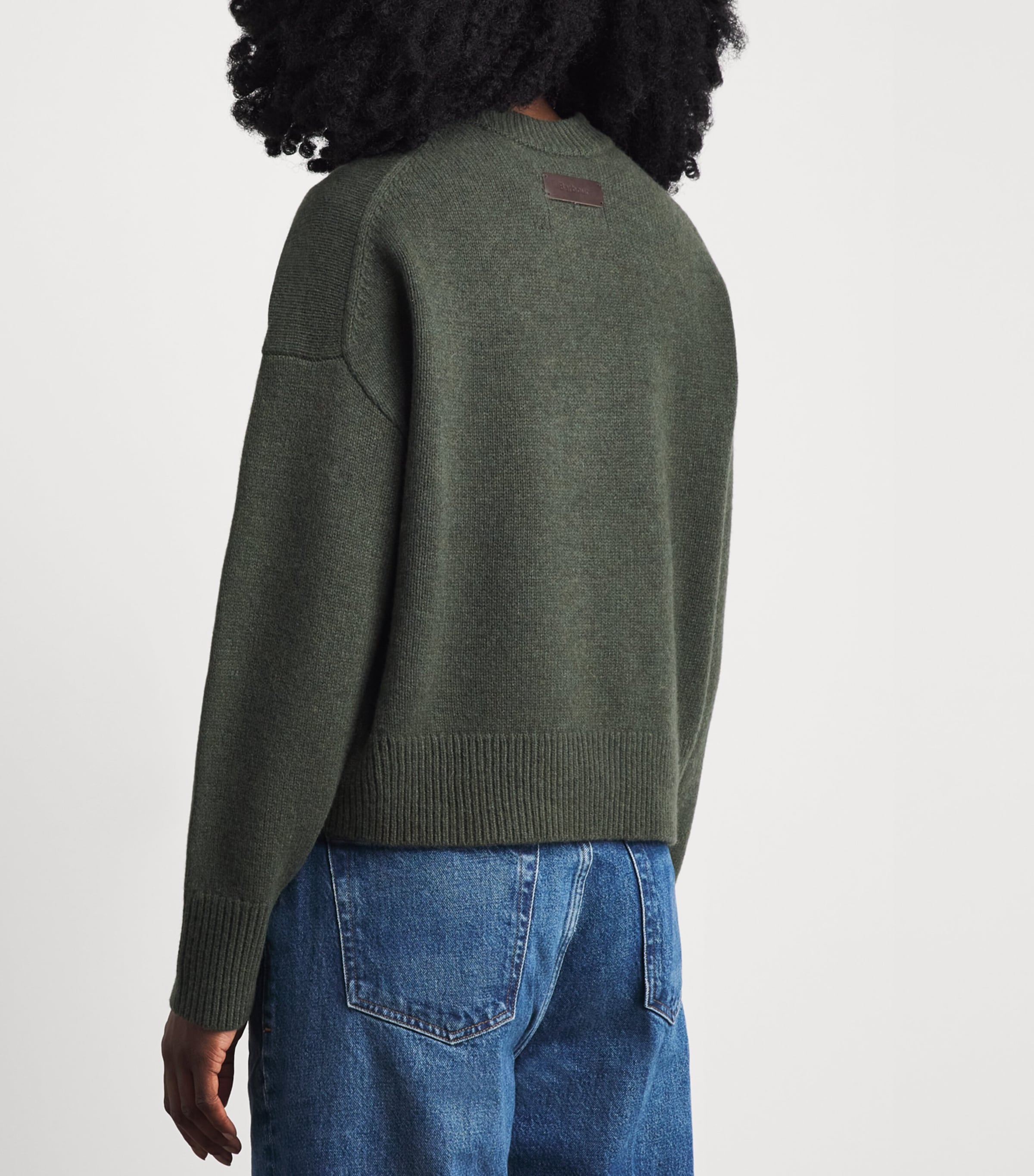 Barbour Womens Wool Ivybridge Sweater Olive Image 5