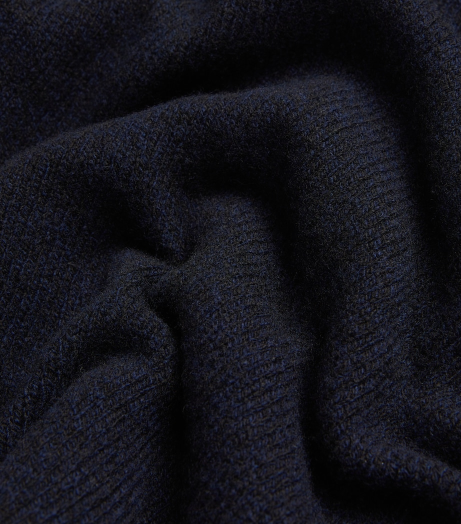 Lambswool Jumper DARK NAVY MOULINE Image 5