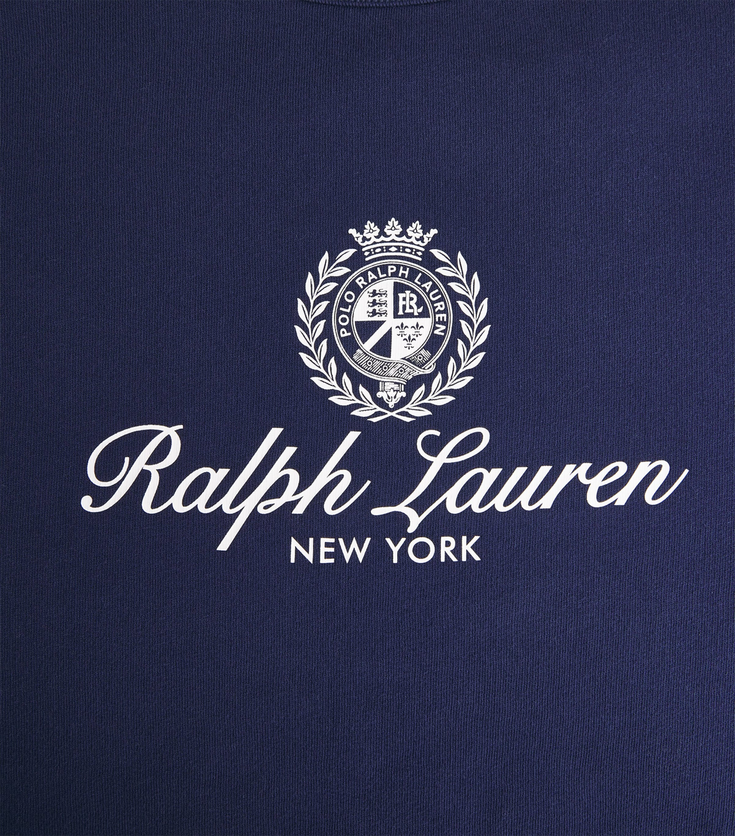 Polo Ralph Lauren Mens Cotton-Blend Logo Crest Sweatshirt Newport Navy Image 6