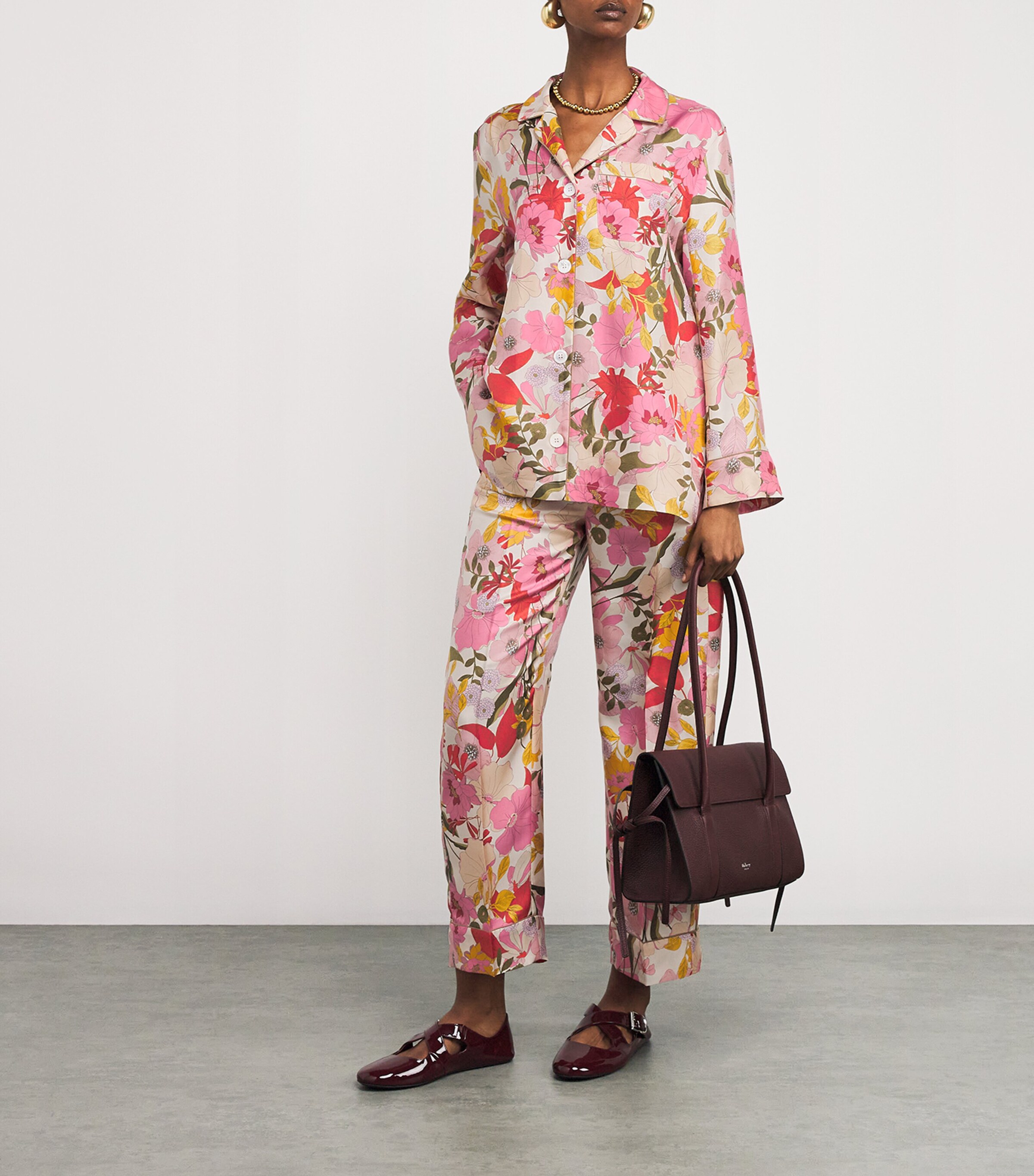 Max Mara Silk Twill Floral Shirt | Harrods US