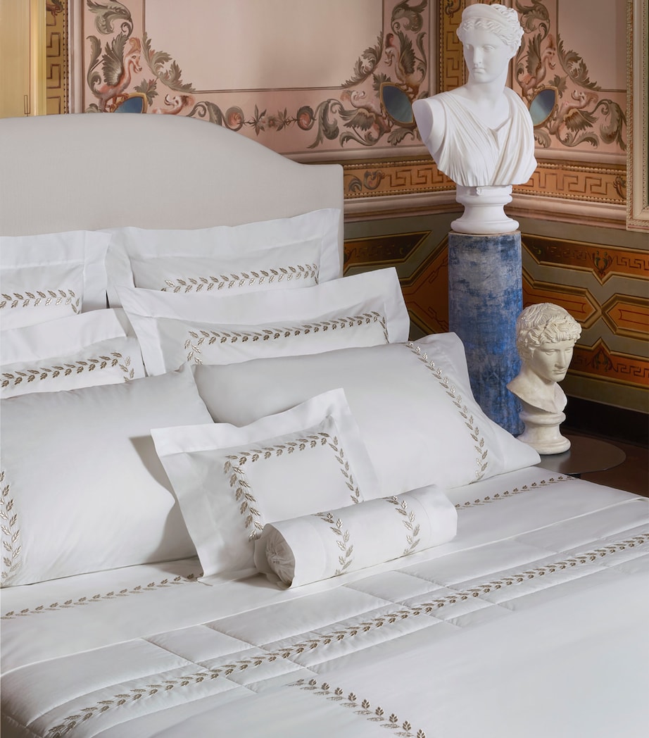 Pratesi Federico Pillowcase (50cm x 75cm) Wht/antique Svr Image 5