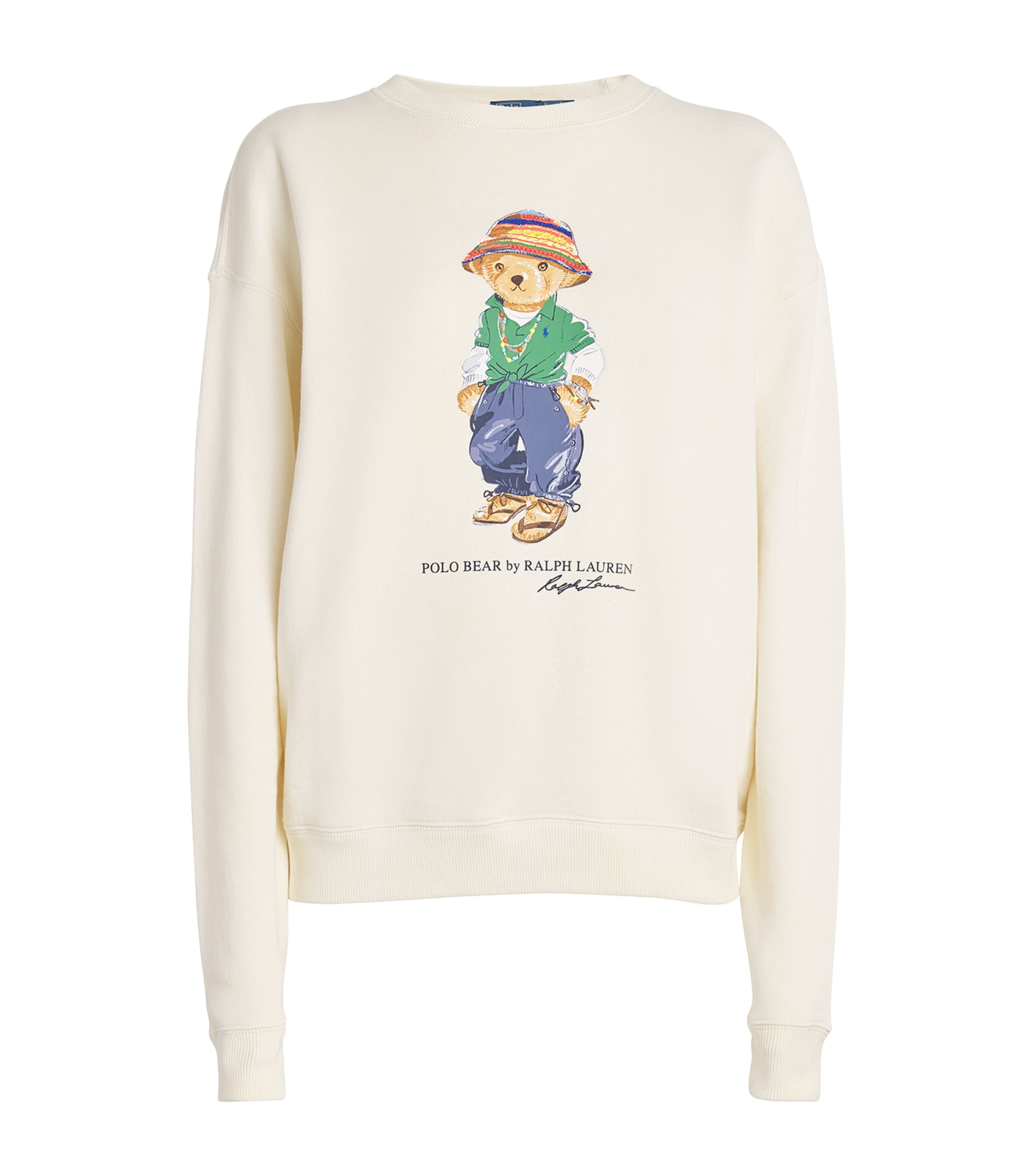 Shop Polo Ralph Lauren Polo Bear Relaxed Sweatshirt In Ivory