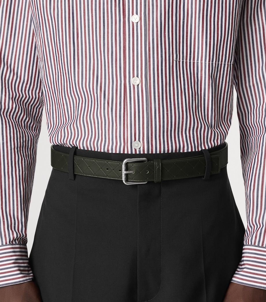 Leather Intrecciato Stamp Belt 3203 Image 2