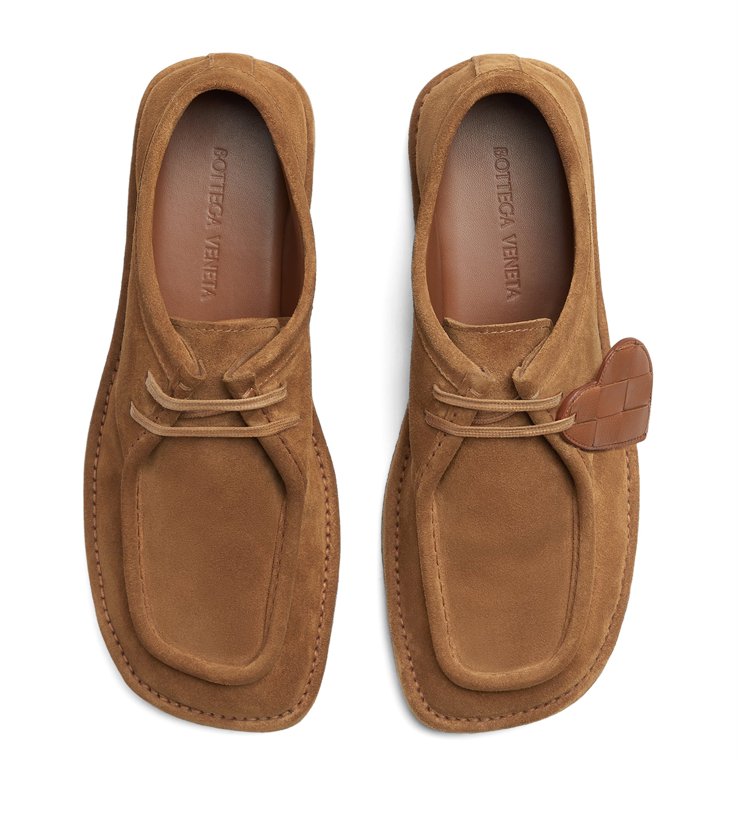 Bottega Veneta Suede Daddy Derby Shoes In Brown