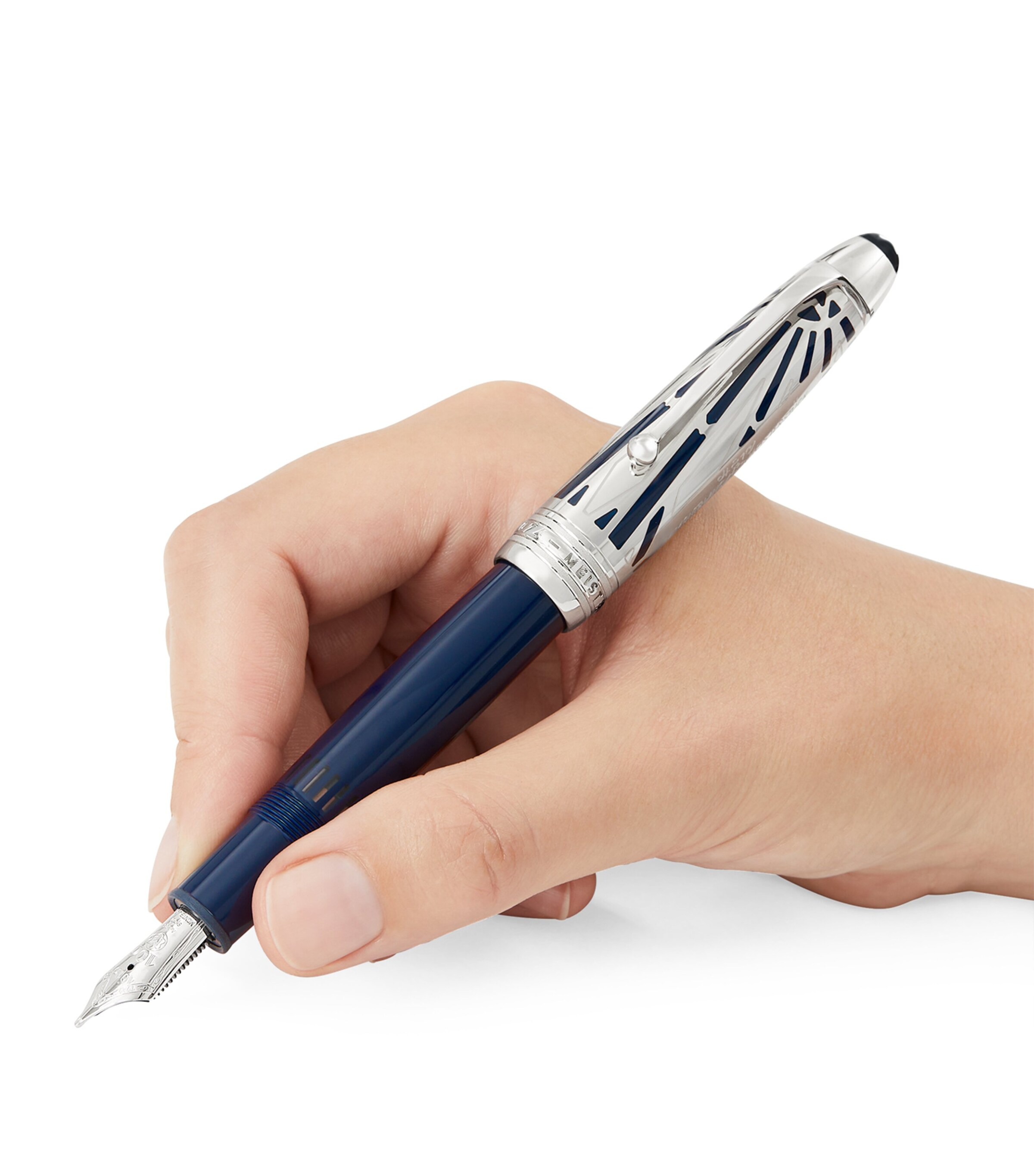 Montblanc Meisterstück Doué LeGrand Fountain Pen Blue Image 3
