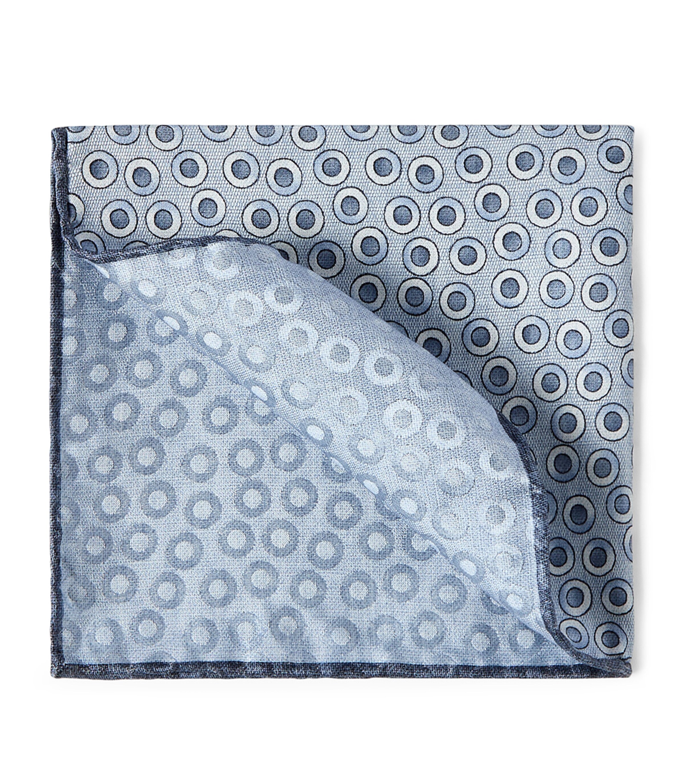 Brunello Cucinelli Silk Polka-Dot Pocket Square Image 1