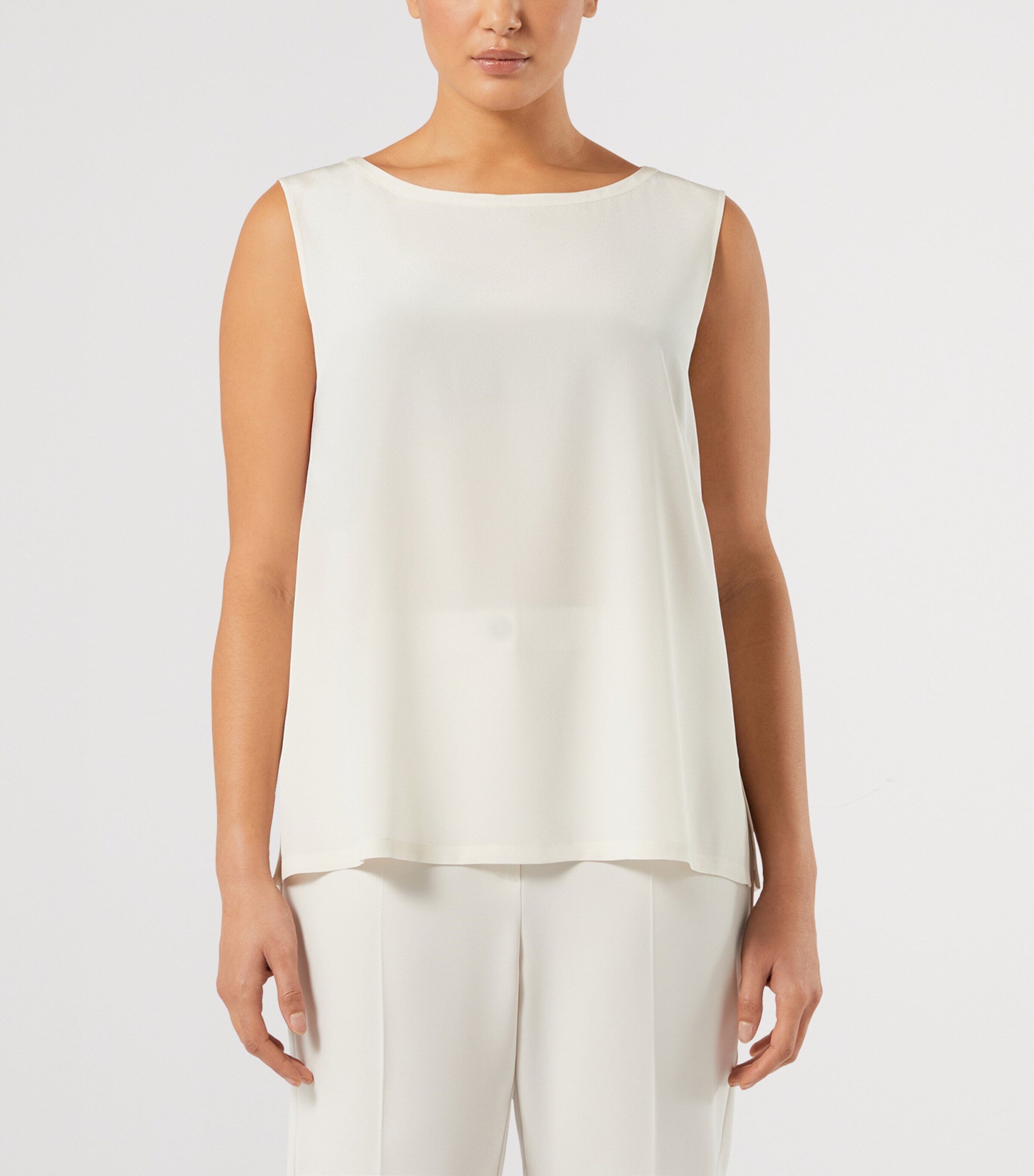 Marina Rinaldi Womens Silk Top Ice Image 3