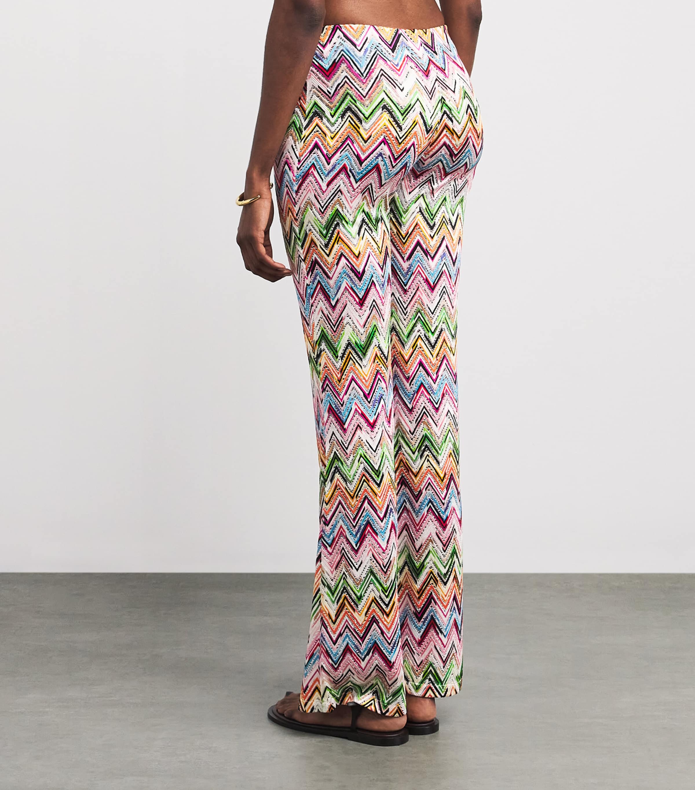 Zigzag Wide-Leg Trousers SM9Z9MULTICOLOUR Image 4