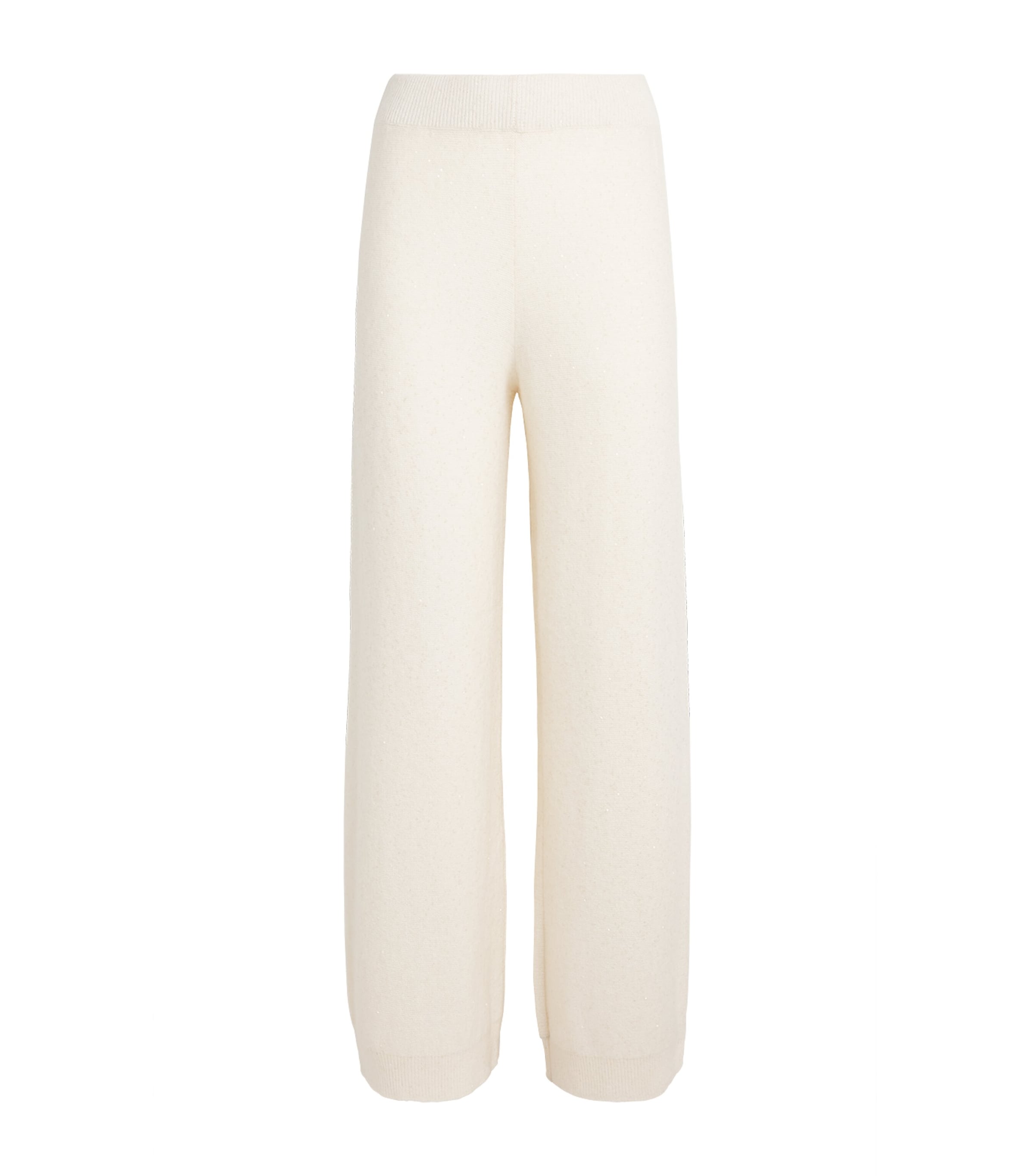Fabiana Filippi Womens Sequin-Embellished Trousers Bianco Image 1