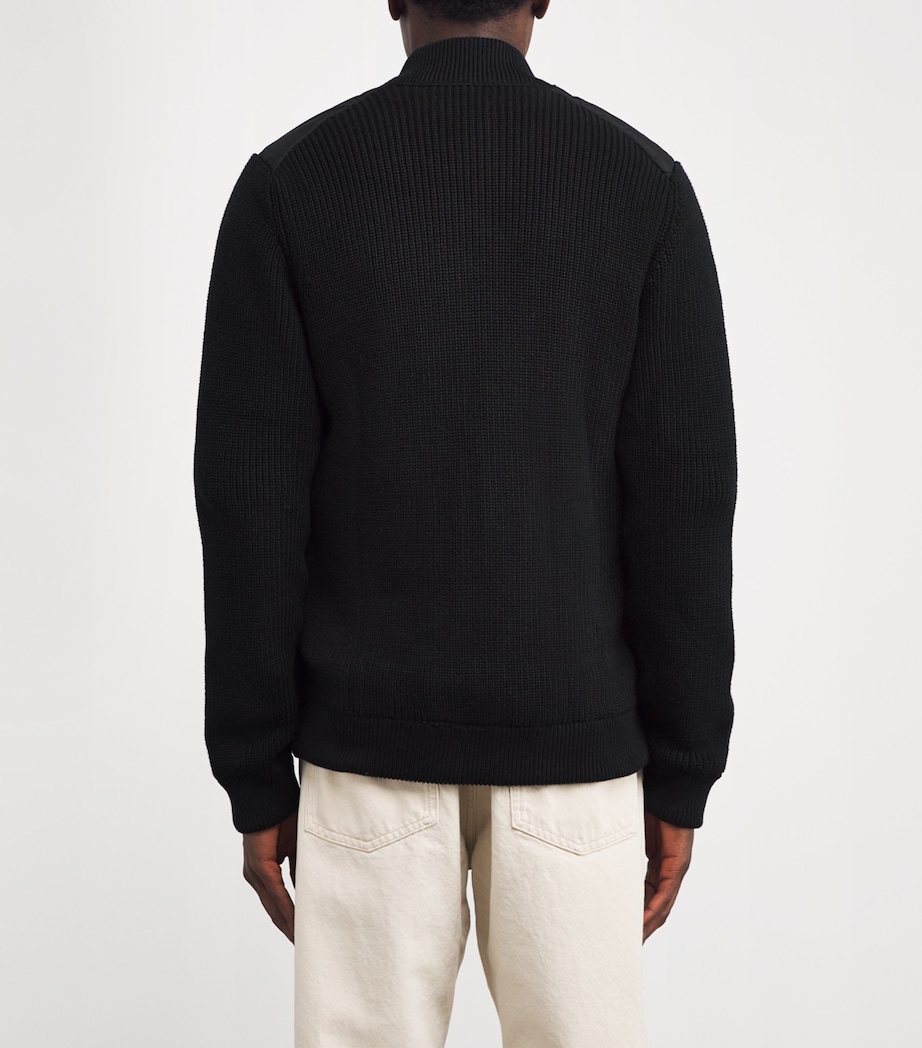 Knitted Quilted Newland Jacket BLACK Image 4