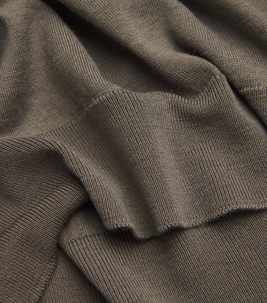 Extra Fine Merino Wool Sweater MANSFIELD GREEN Image 5