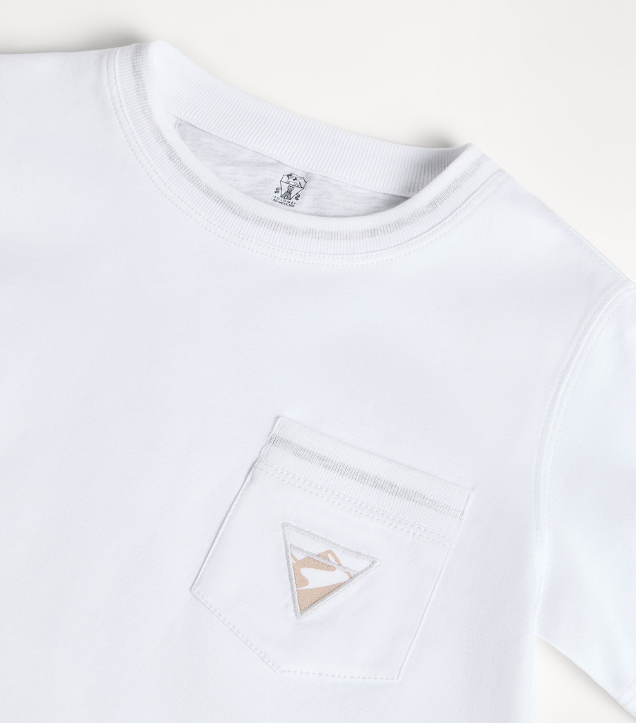 Brunello Cucinelli Kids Cotton T-Shirt (4-6 Years) Image 3