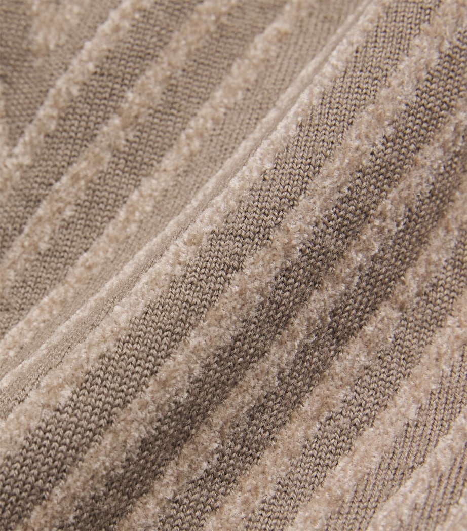 Virgin Wool-Blend Jacquard Sweater F6125 Image 5