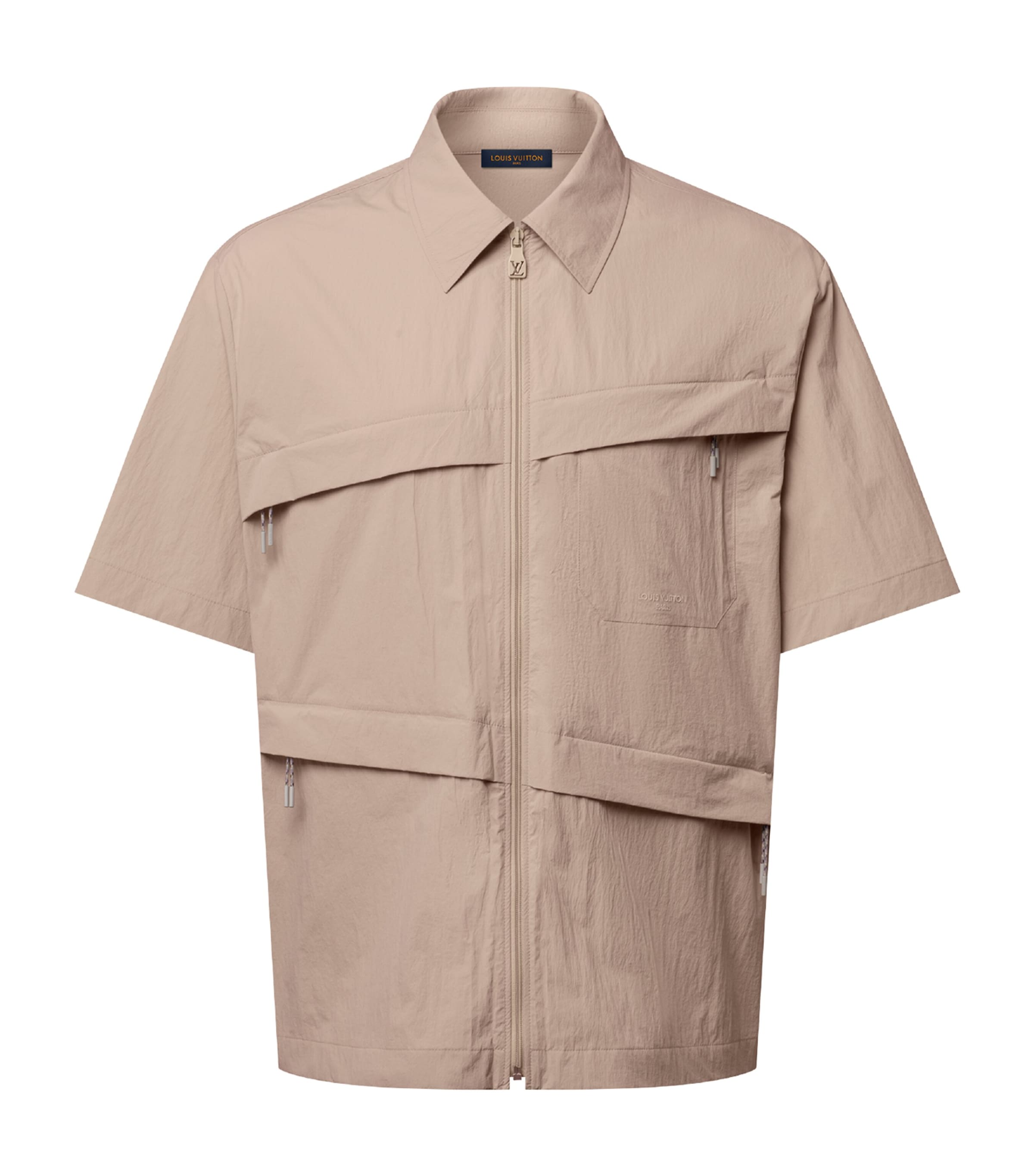 LOUIS VUITTON Mens Glamping Short-Sleeve Shirt Camel Brown Image 1