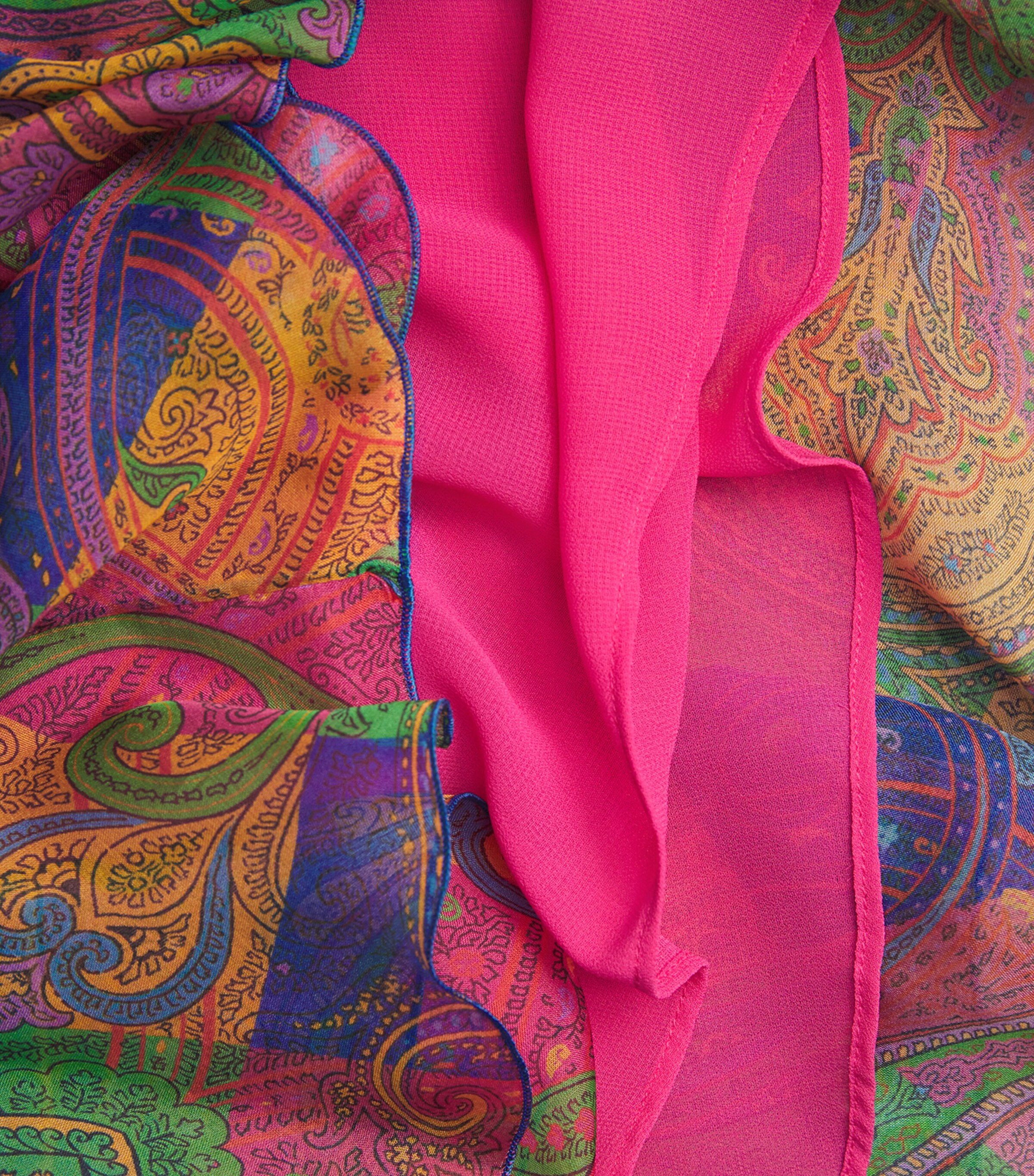 Silk Geometric Paisley-Motif Mini Dress X0854 Image 5