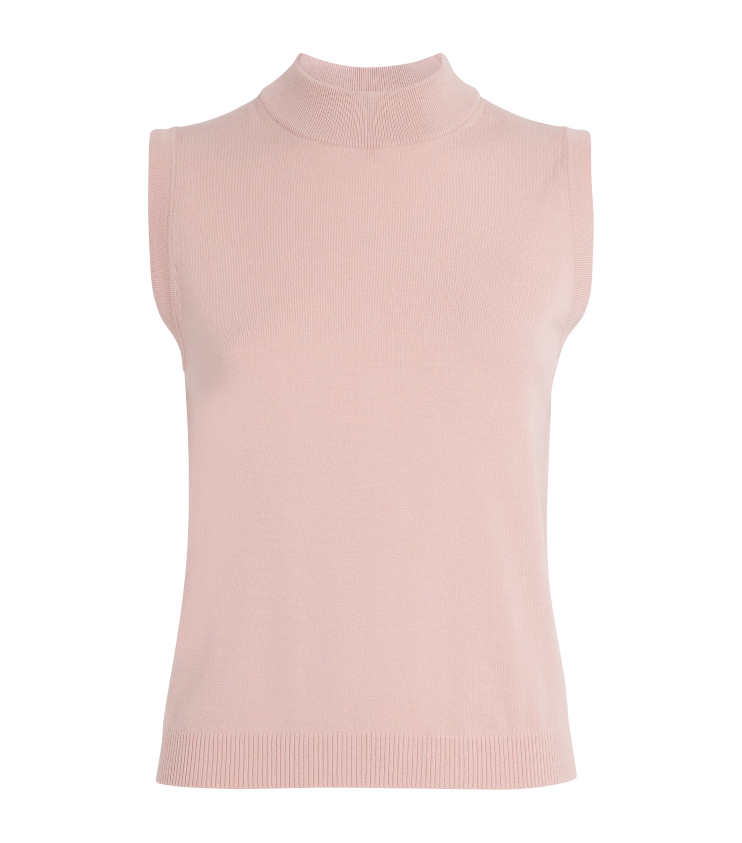 Weekend Max Mara Knitted Sleeveless Top In Pink