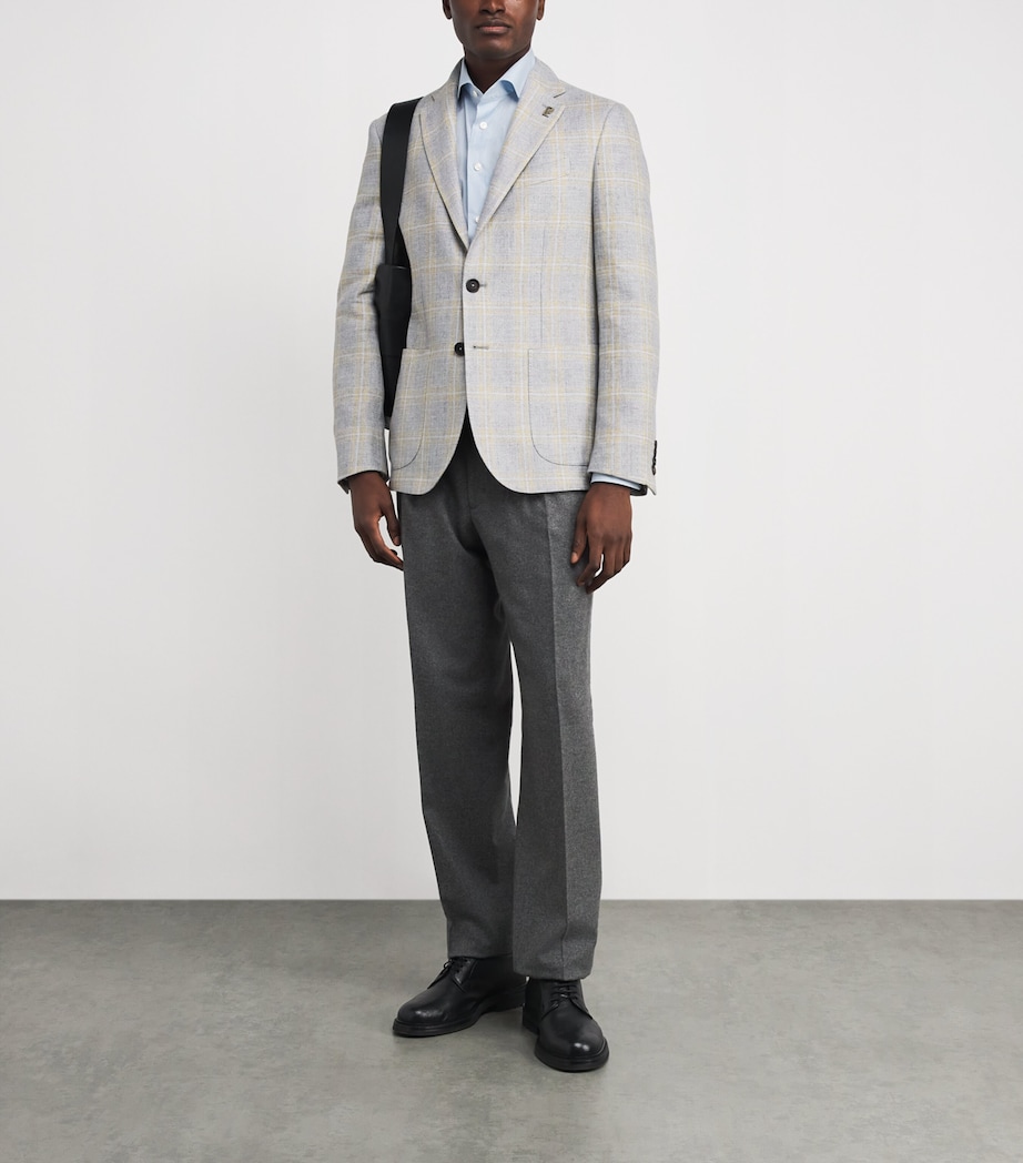 Cotton Twill Melange Stripe Shirt 23LIGHT GREY Image 2