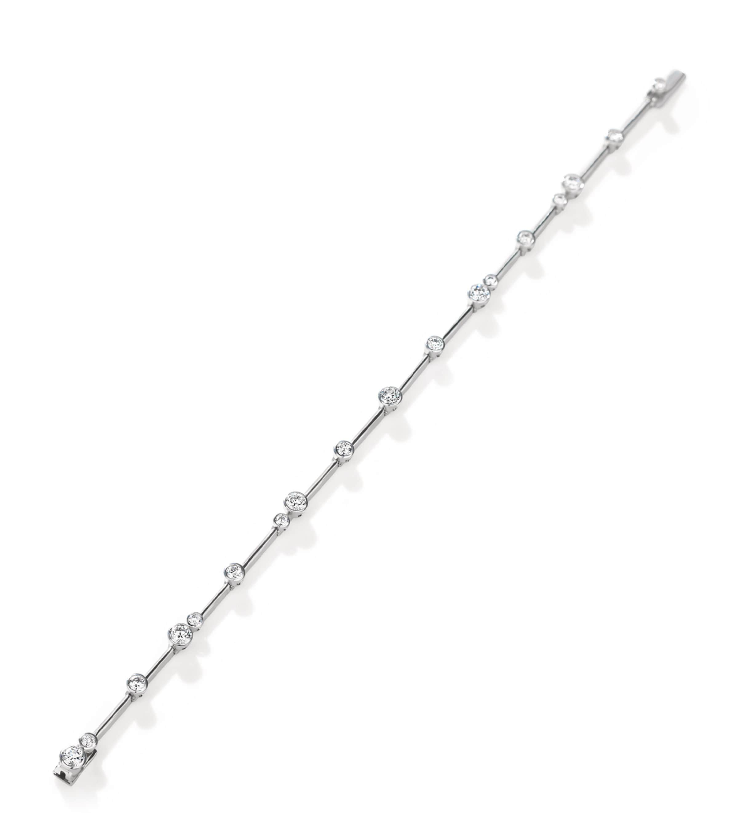 Boodles Platinum And Diamond Raindance Bracelet In Metallic