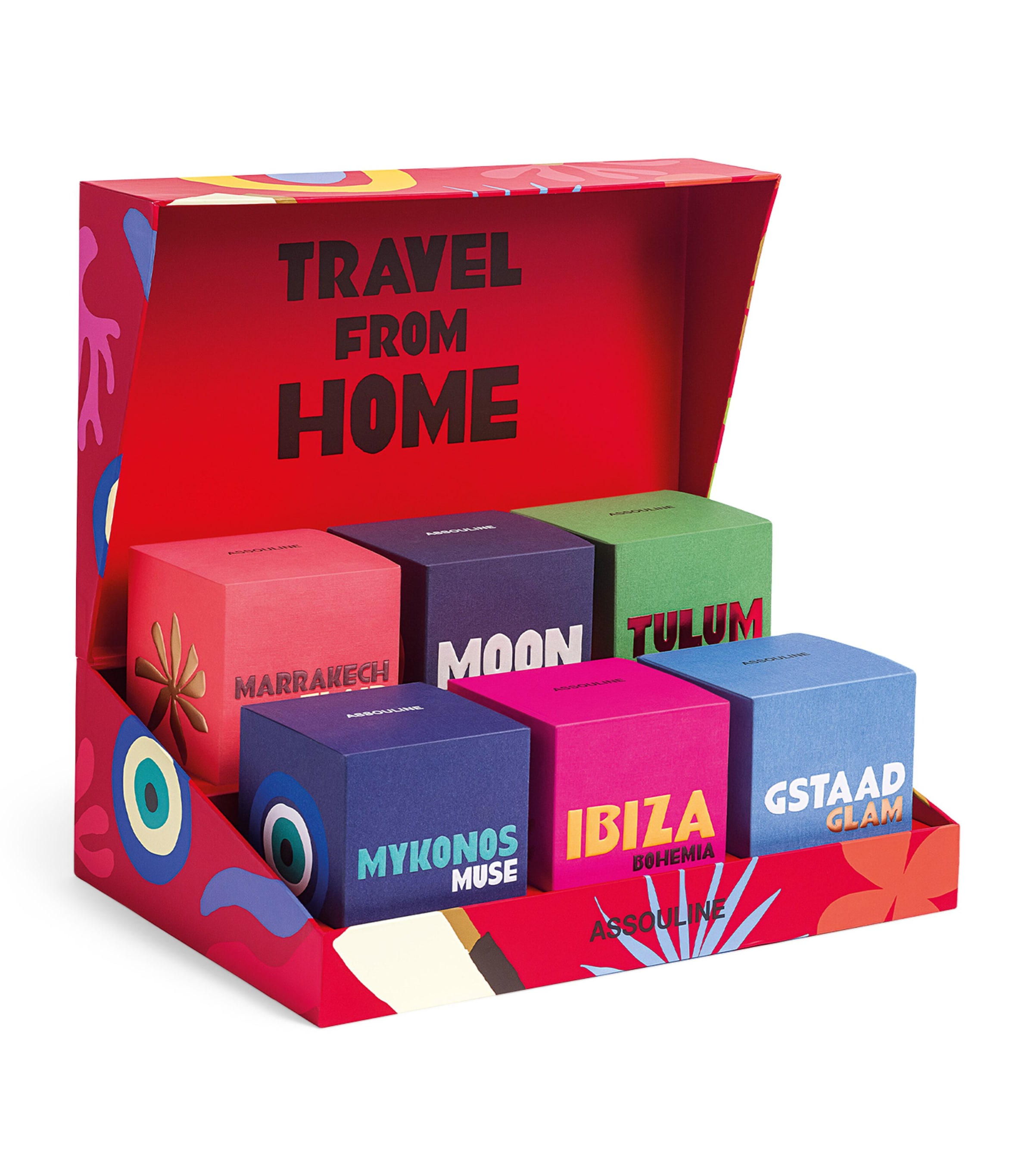 Shop Assouline Travel From Home Candle Set In Ivory