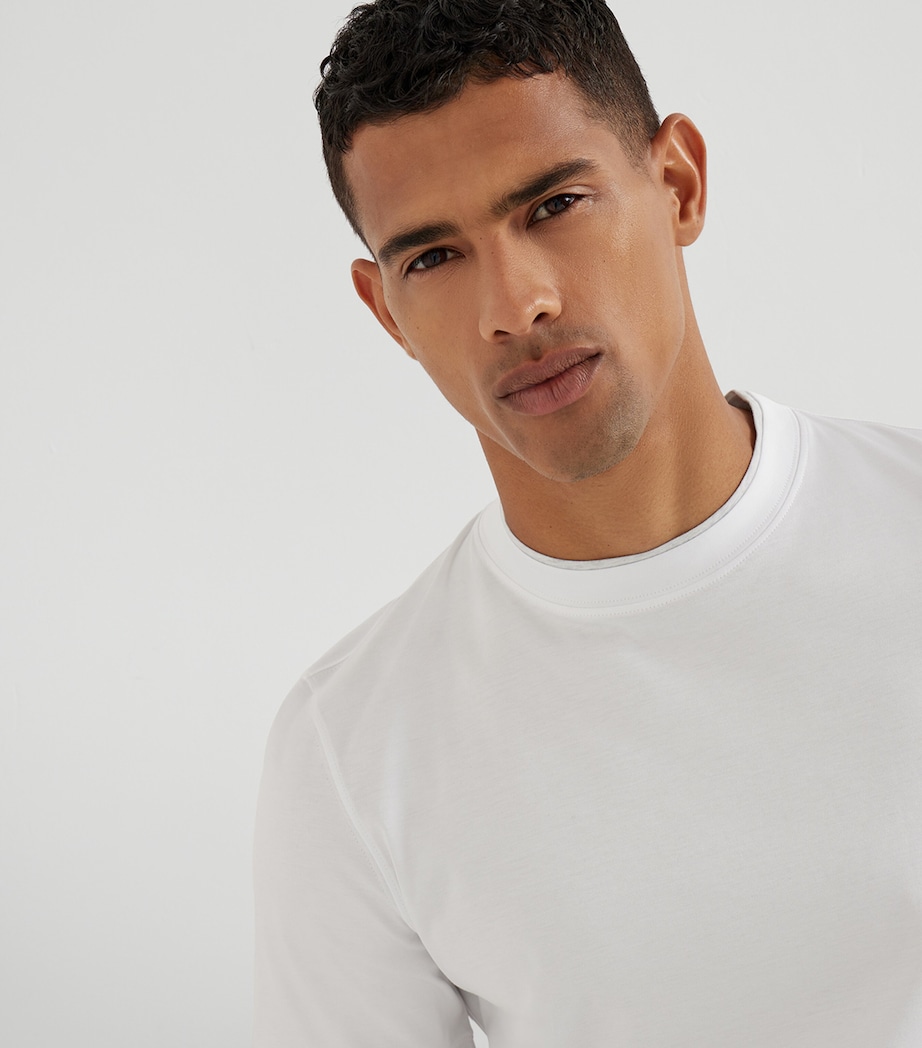 Cotton Faux-Layered T-Shirt CW787 Image 6