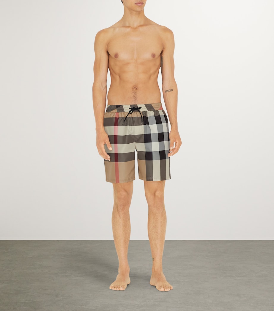 Check Swim Shorts ARCHIVE BEIGE IP CHK Image 2