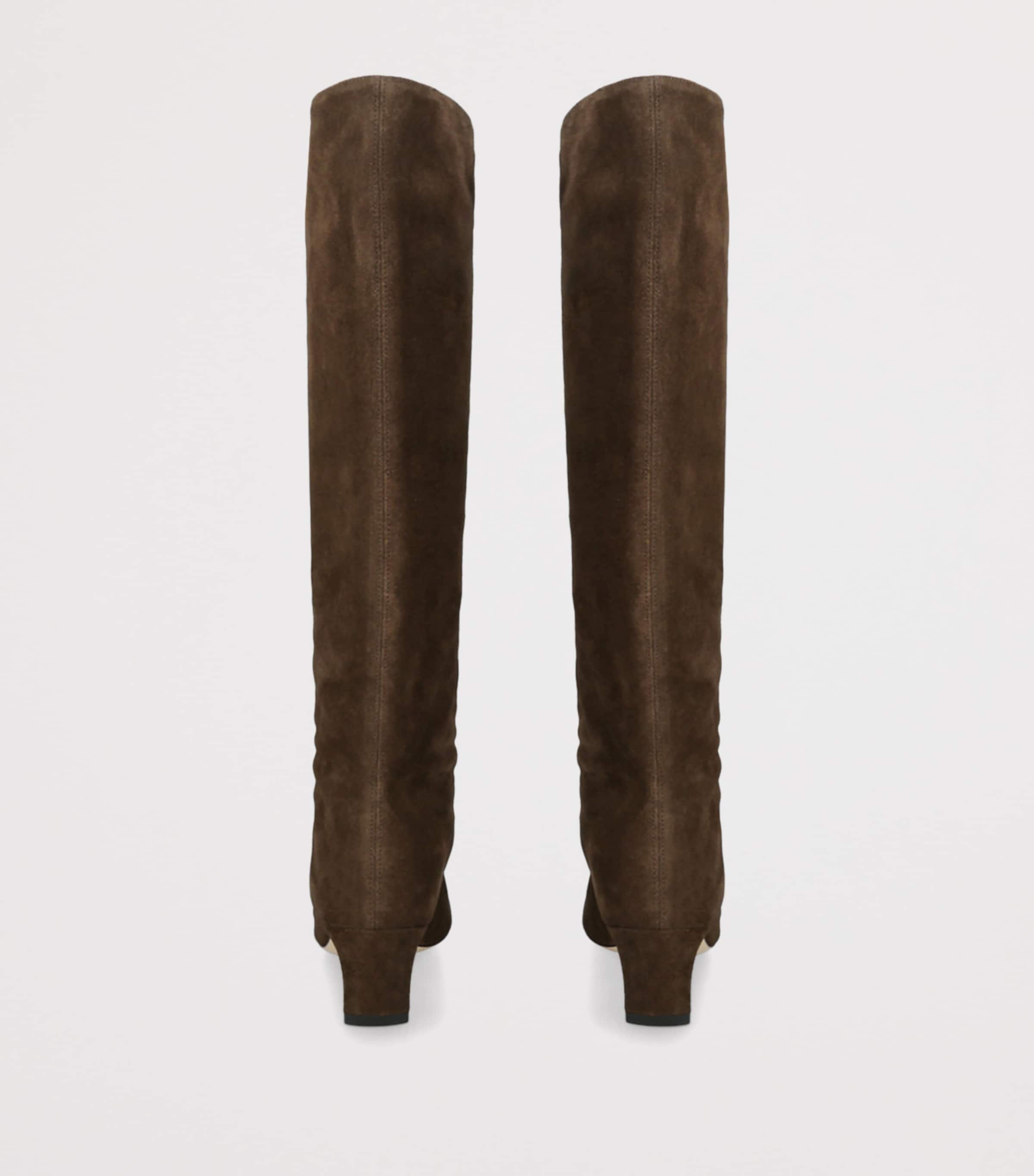 Suede Wally Knee-High Boots 90 BROWN Image 2