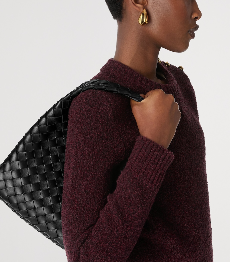 Small Leather Intrecciato Campana Shoulder Bag 1019 Image 4