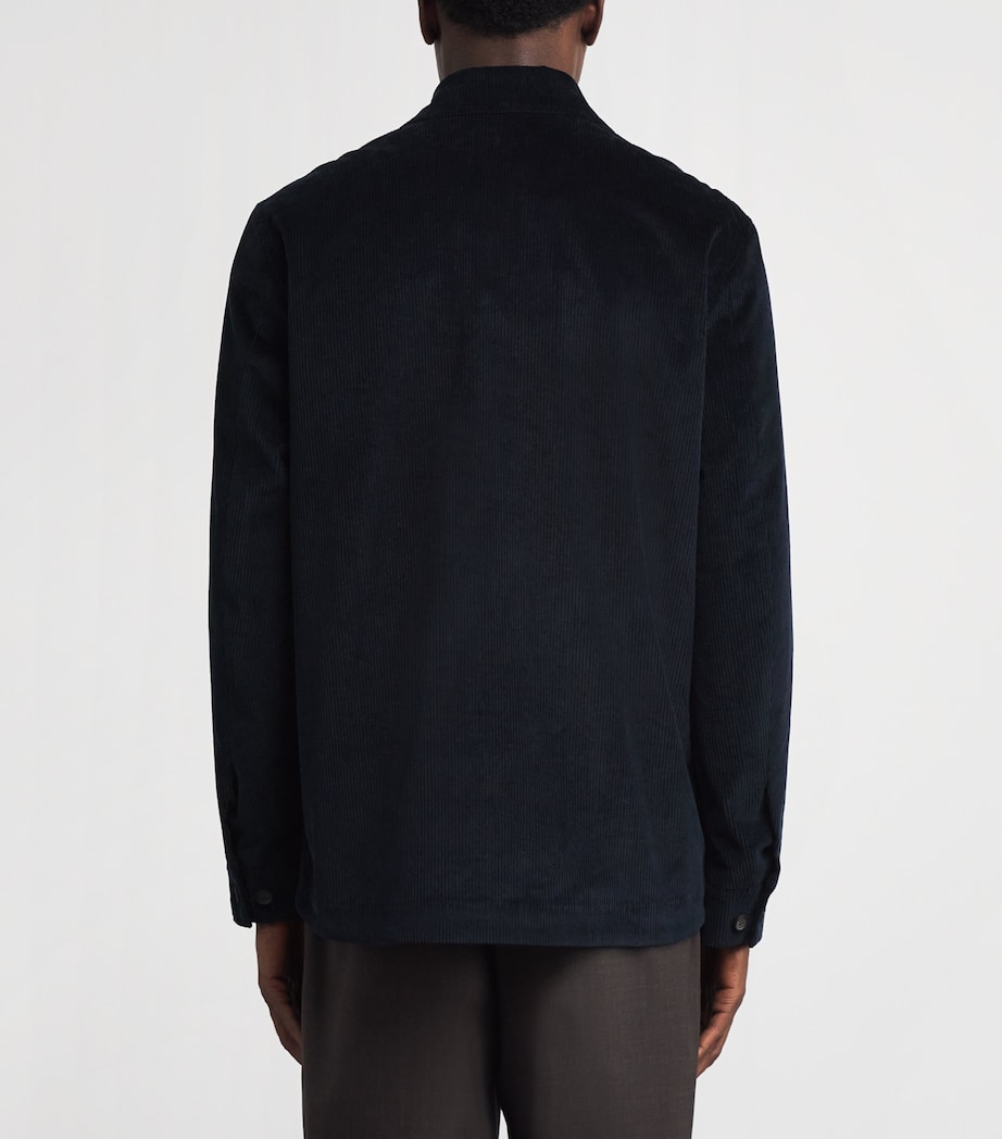 Cotton-Blend Corduroy Scala Overshirt NVY NAVY Image 4