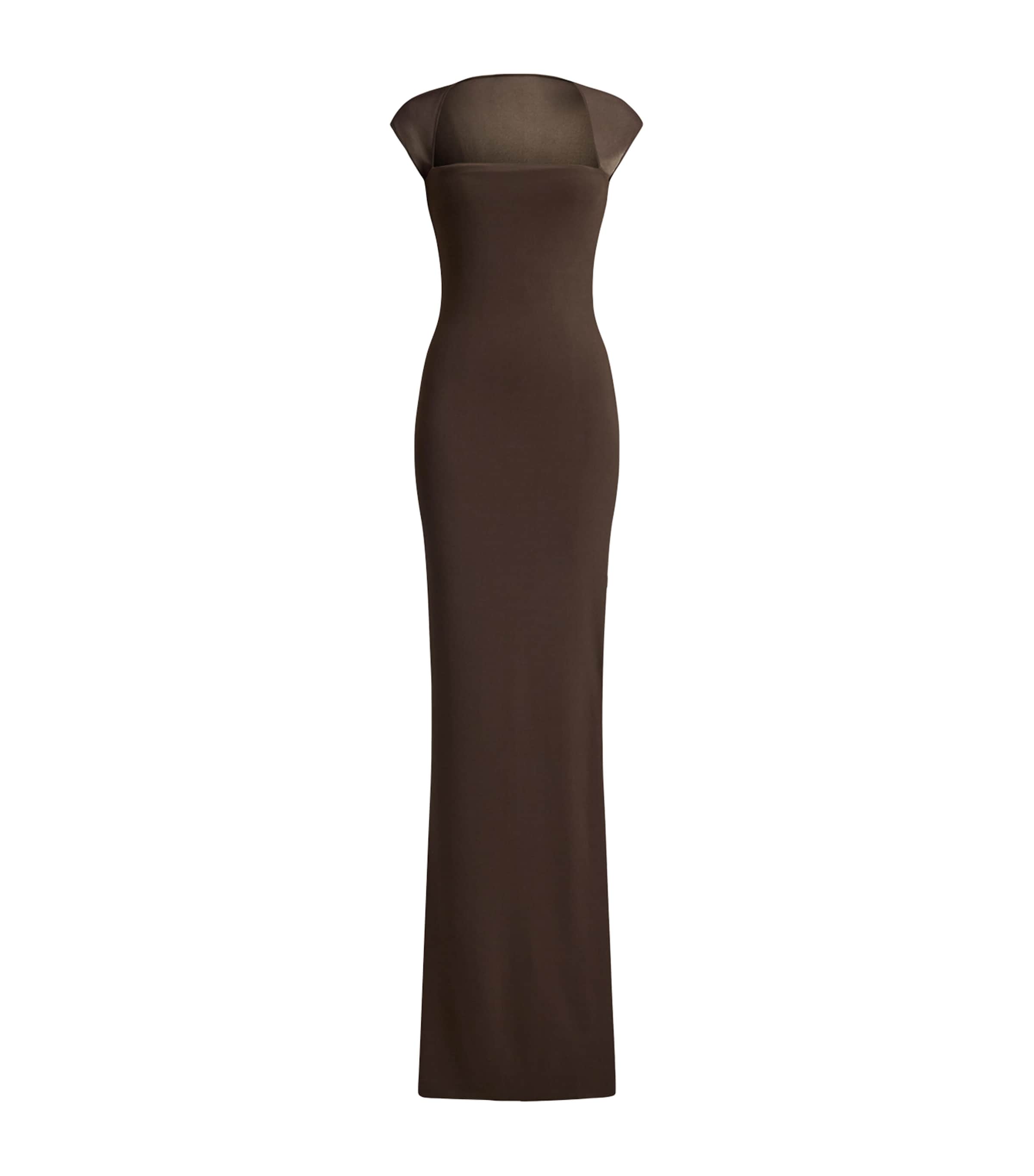 Ralph Lauren Collection Womens Jersey Waverley Maxi Dress Sycamore Image 1