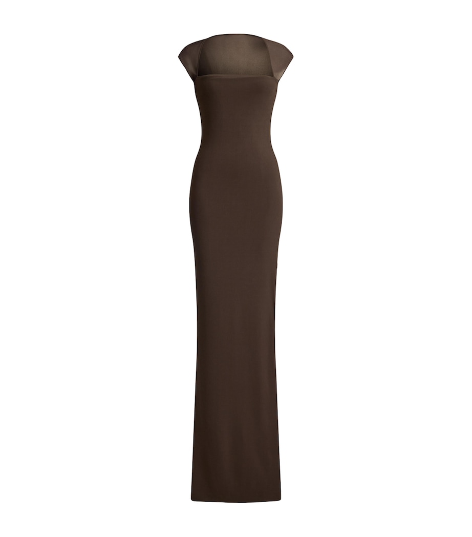 Ralph Lauren Collection Womens Jersey Waverley Maxi Dress Sycamore Image 1