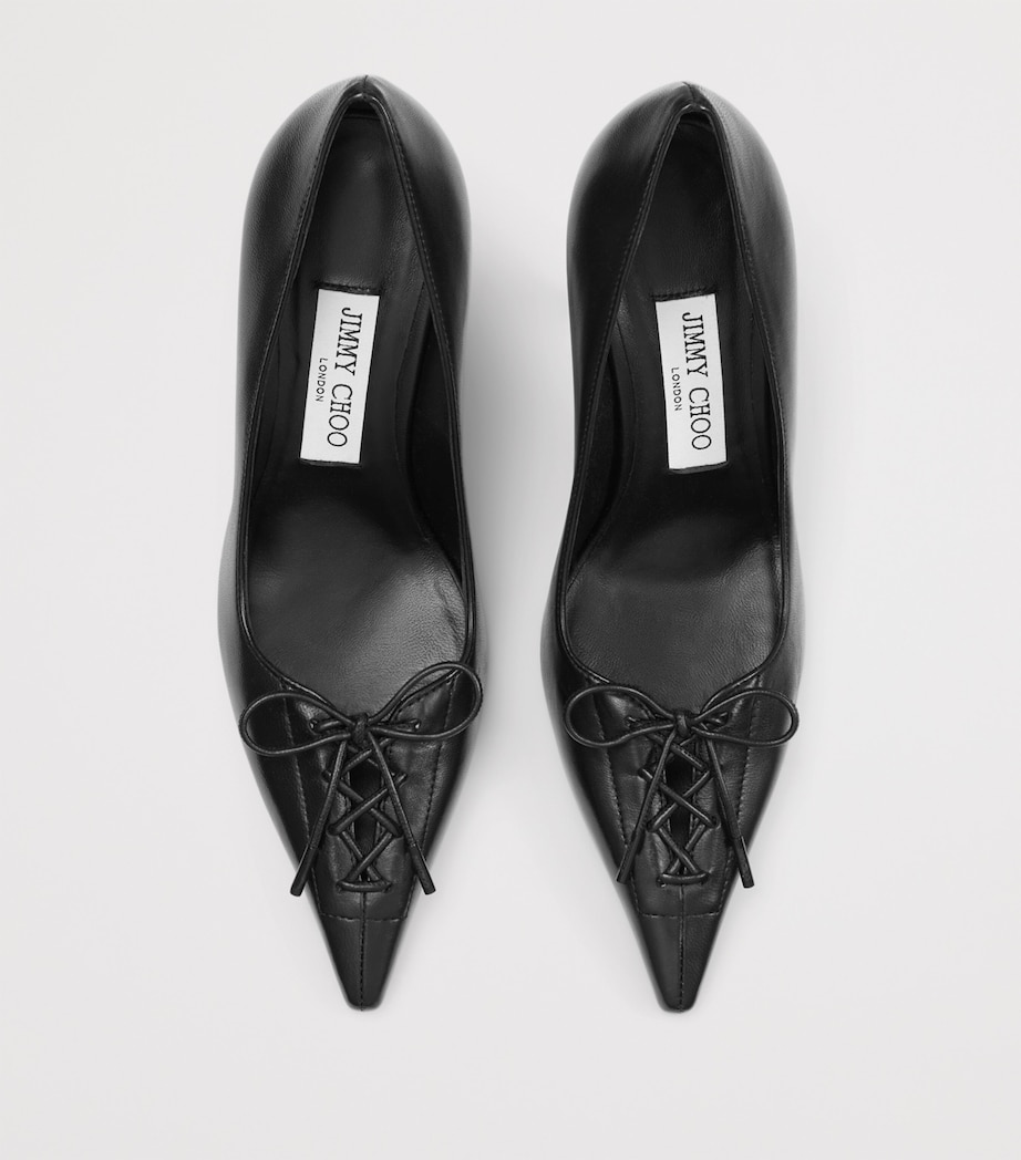 Scarlett 95 Leather Pumps BLACK Image 3