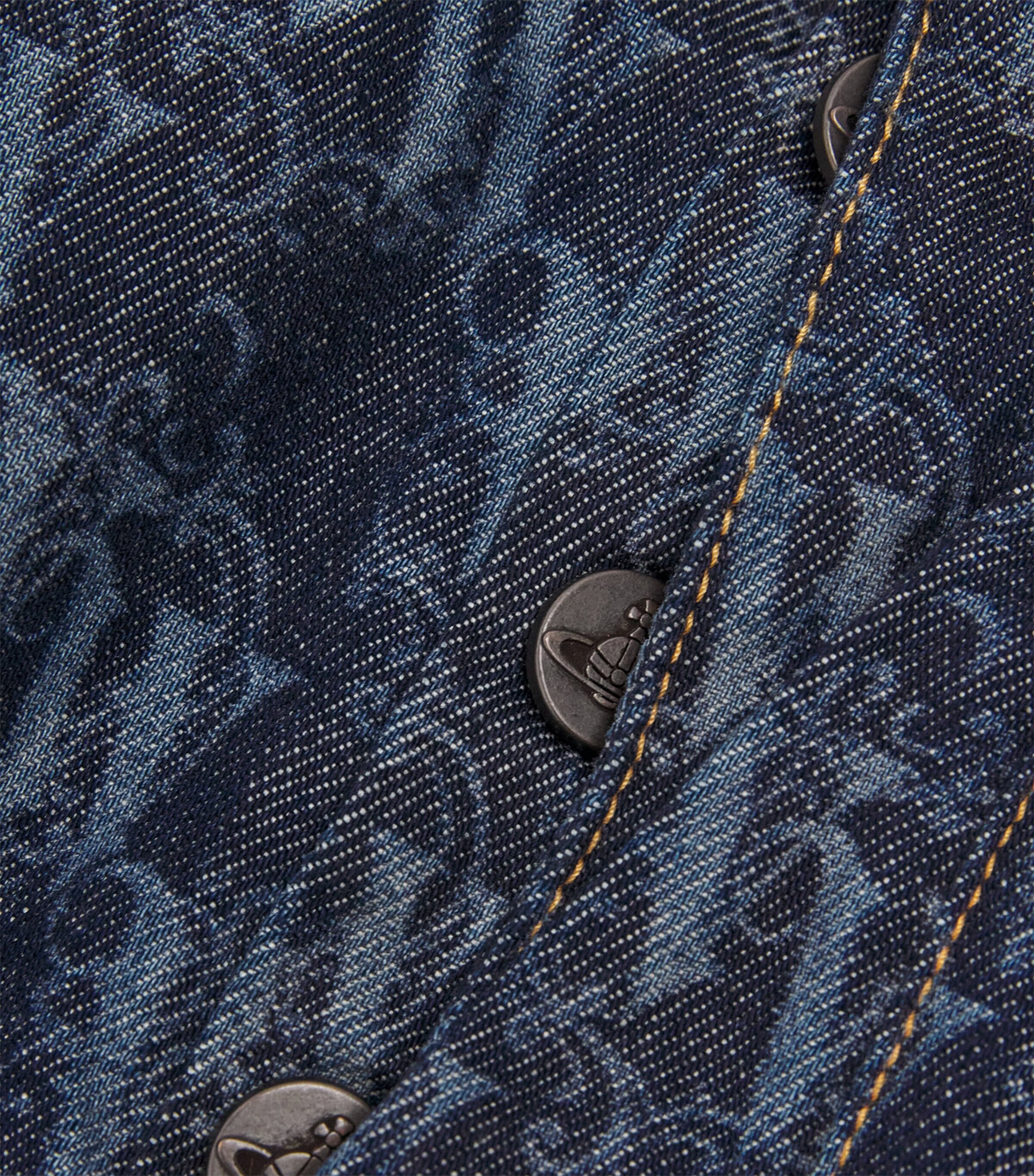 Organic Denim Drunken Logo Jeans K310 FRAME Image 5