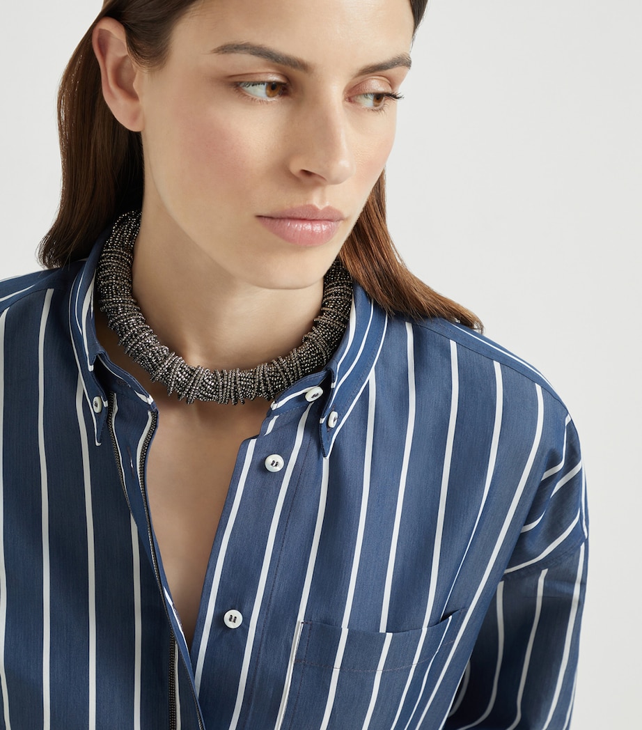 Sterling Silver Beaded Necklace CKK48 Image 3