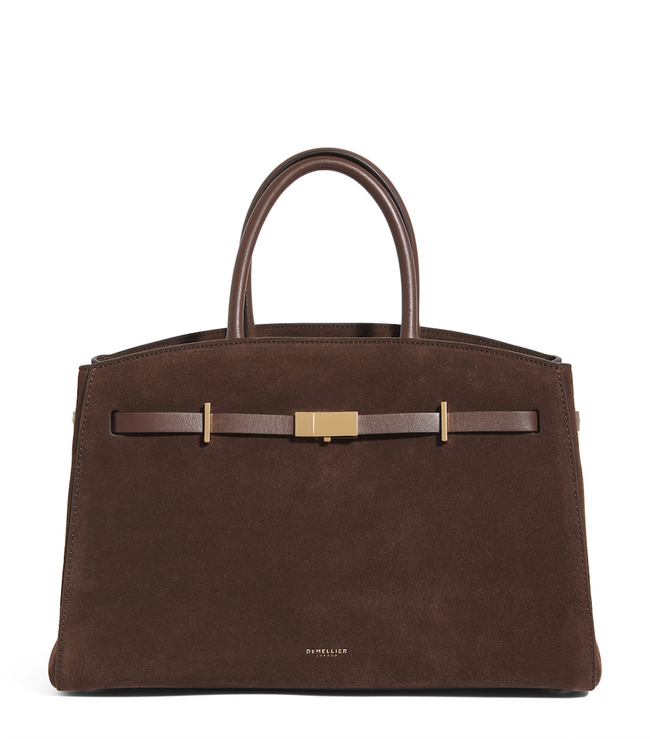 Medium Suede New York Tote Bag MOCHA/MOCHA Image 1