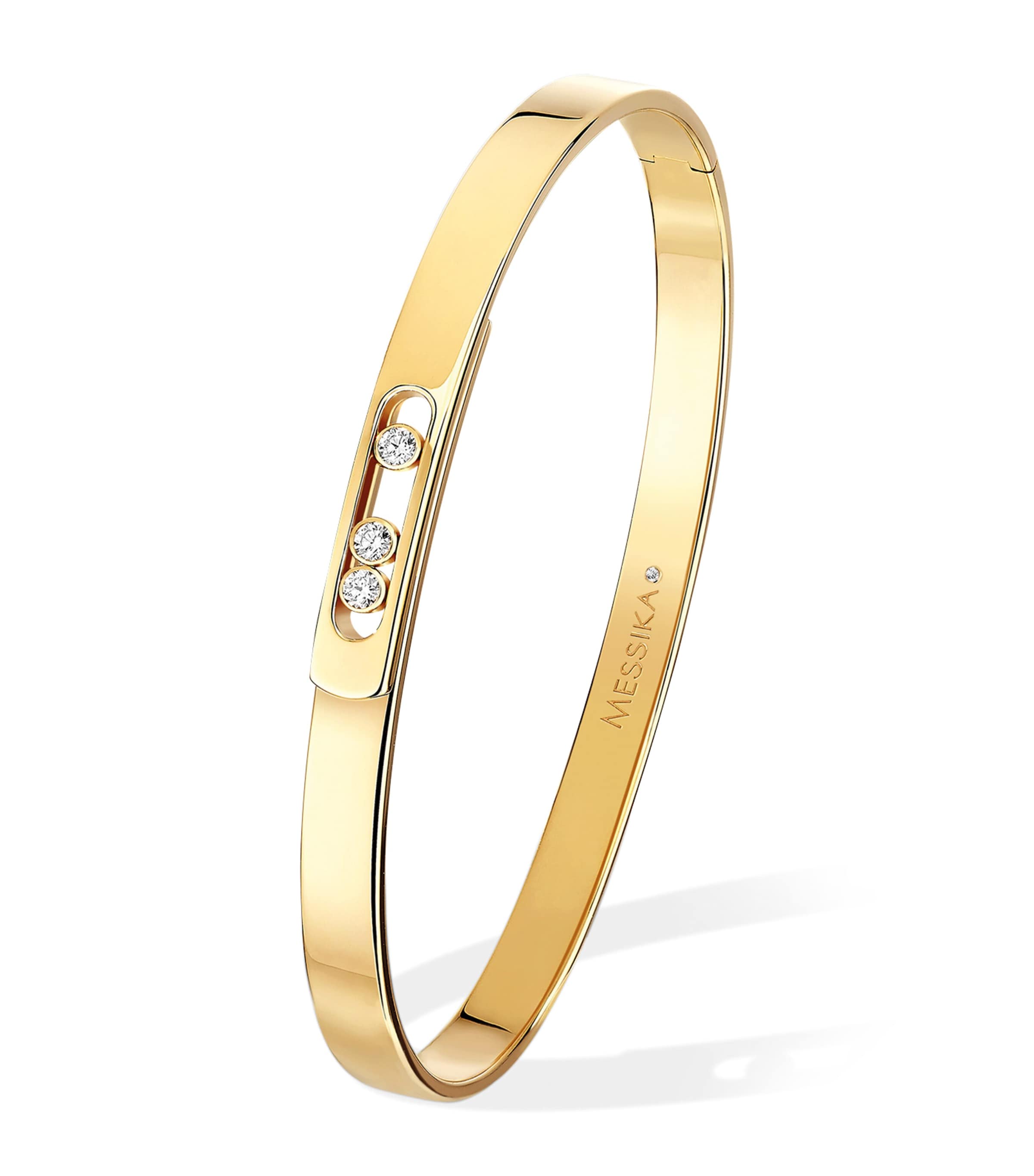 Yellow Gold and Diamond Move Noa Bangle YELLOW GOLD Image 1