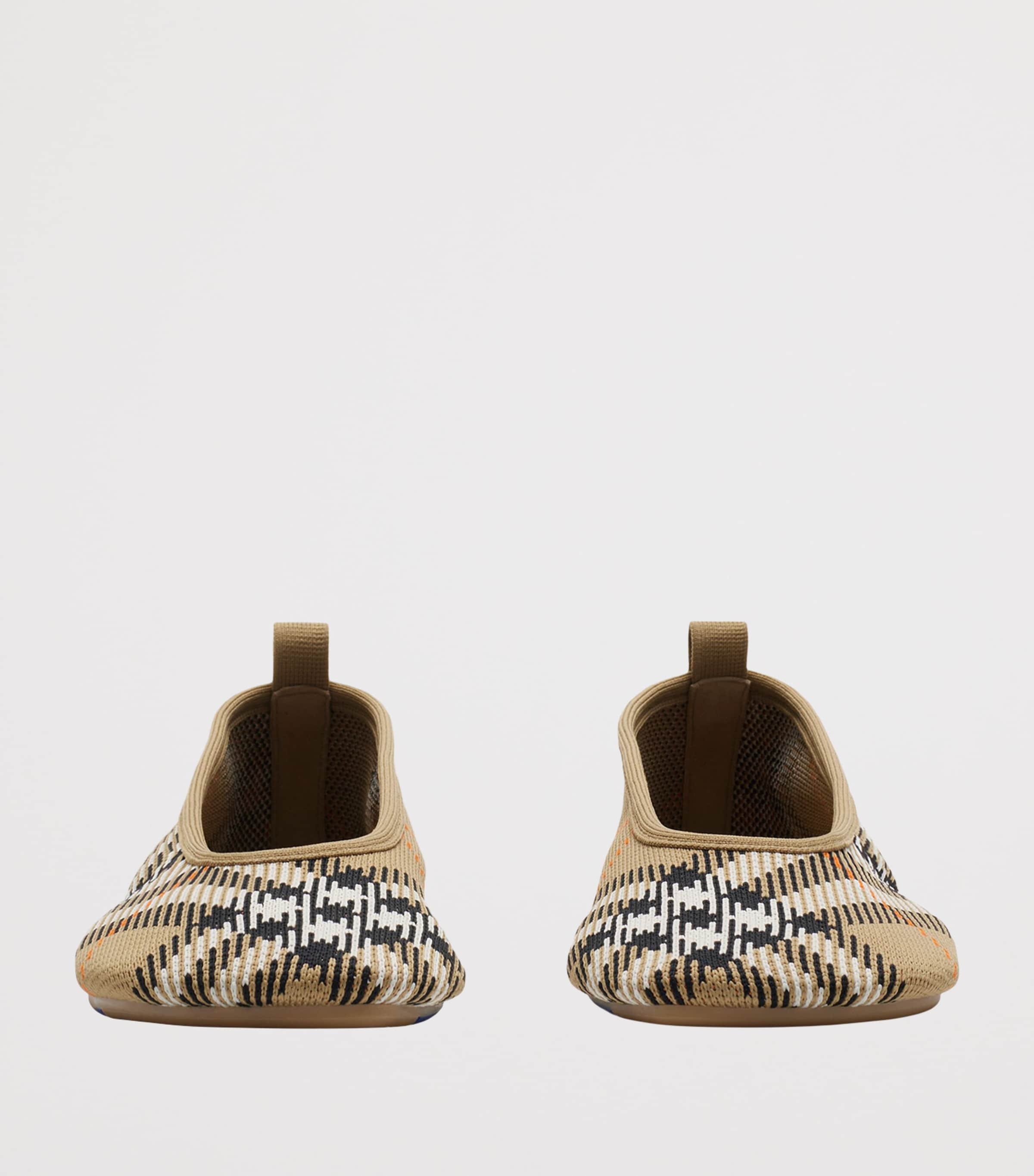 Knit Check Baby Ballet Flats SAND IP CHECK Image 4