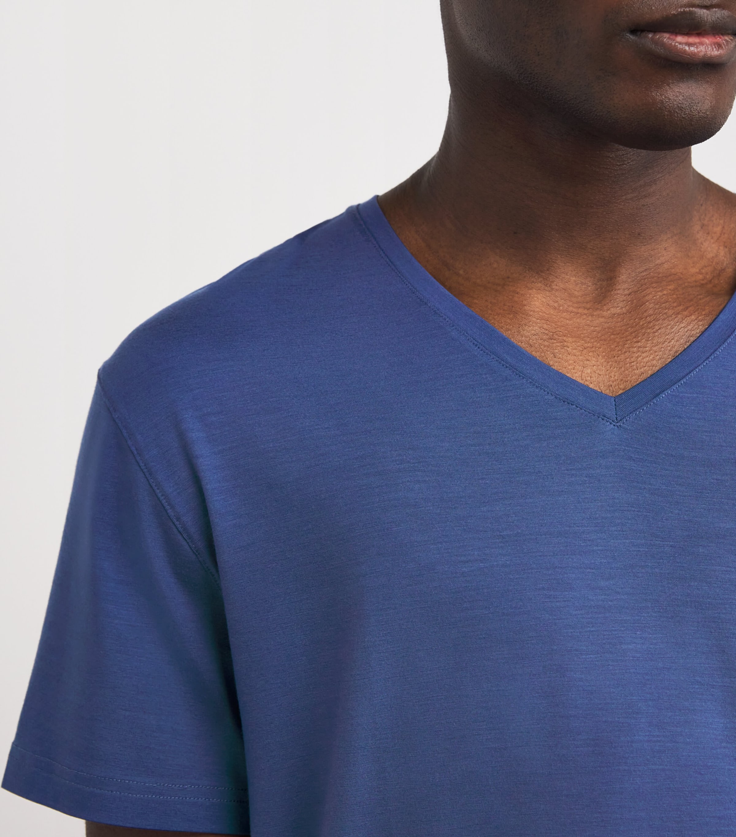 Basel V-Neck Lounge T-Shirt BLUE Image 6