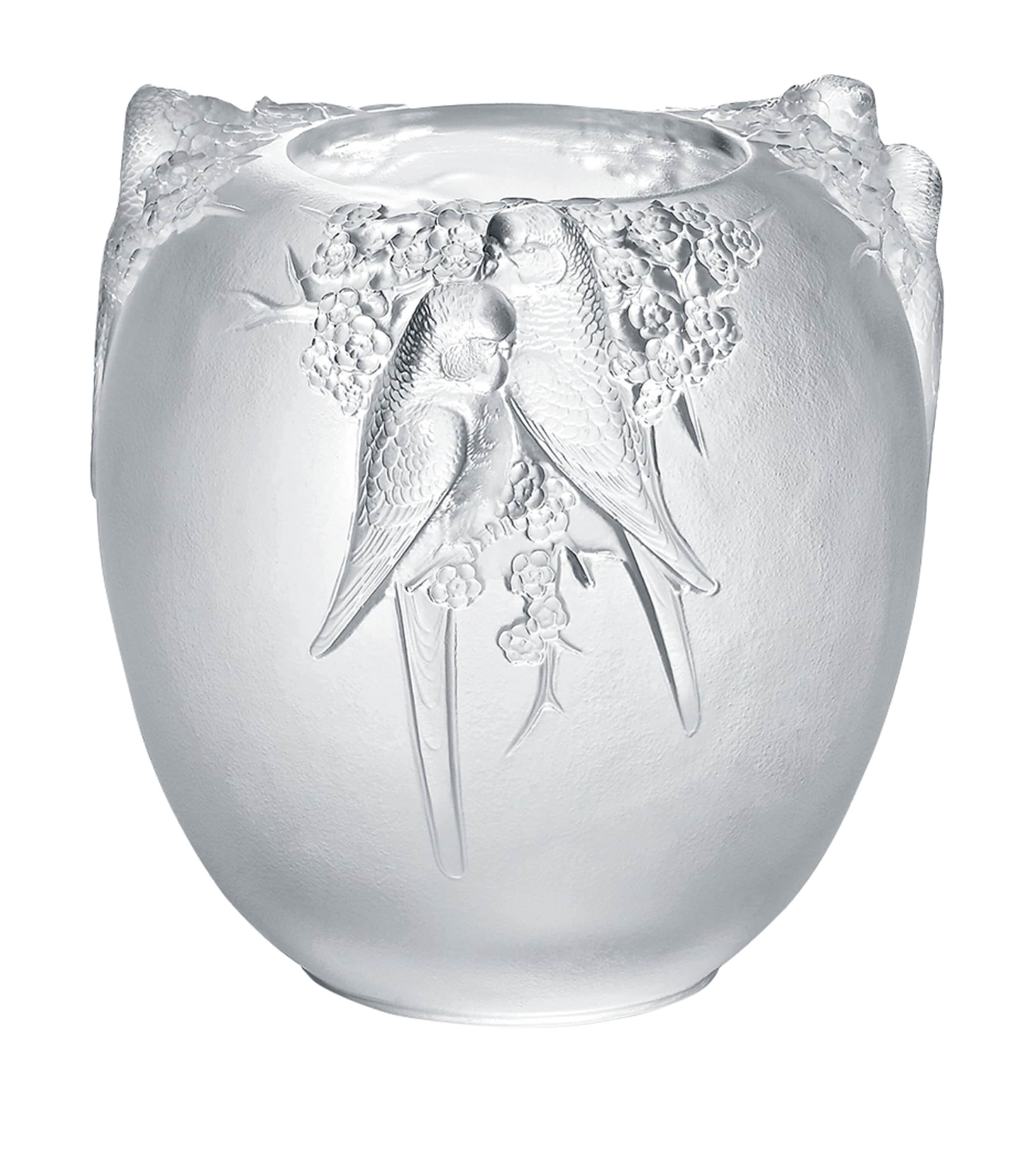 Lalique Perruches Vase | Home Accessories | Vases | Designers | Lalique