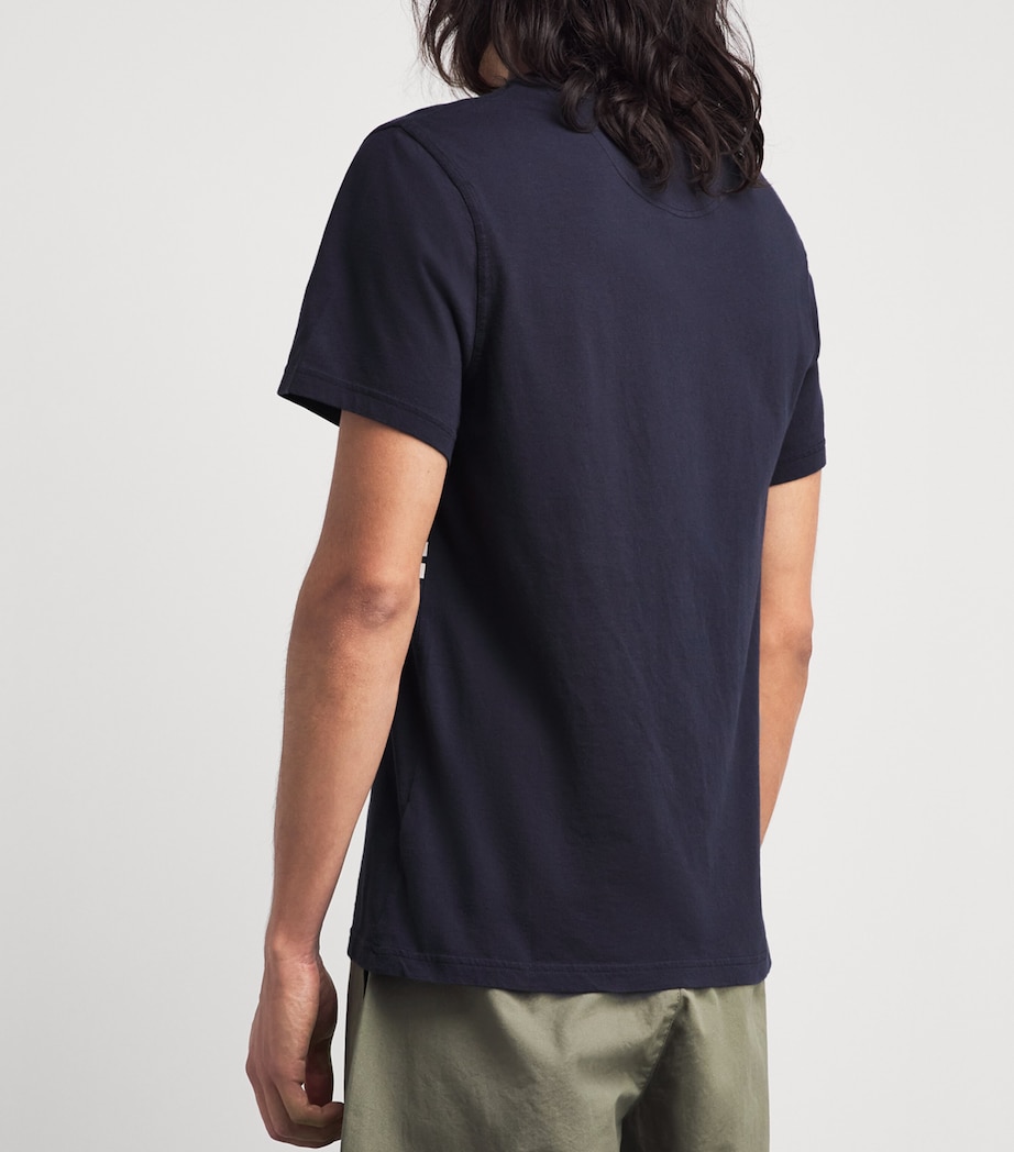 Barbour Mens Stripe Teeside T-Shirt Dark Navy Image 5
