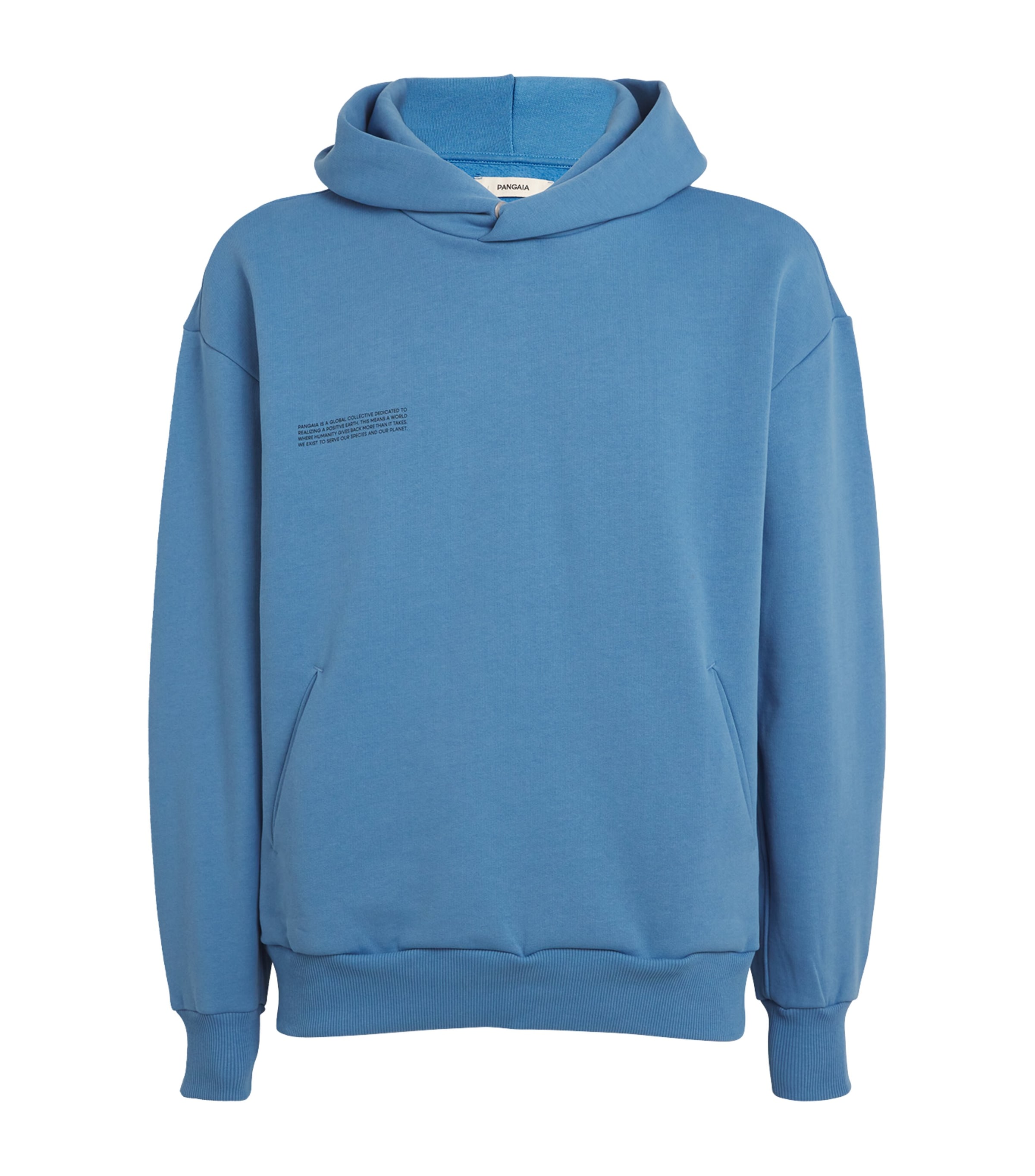 Shop Pangaia Organic Cotton Dna Hoodie In Blue