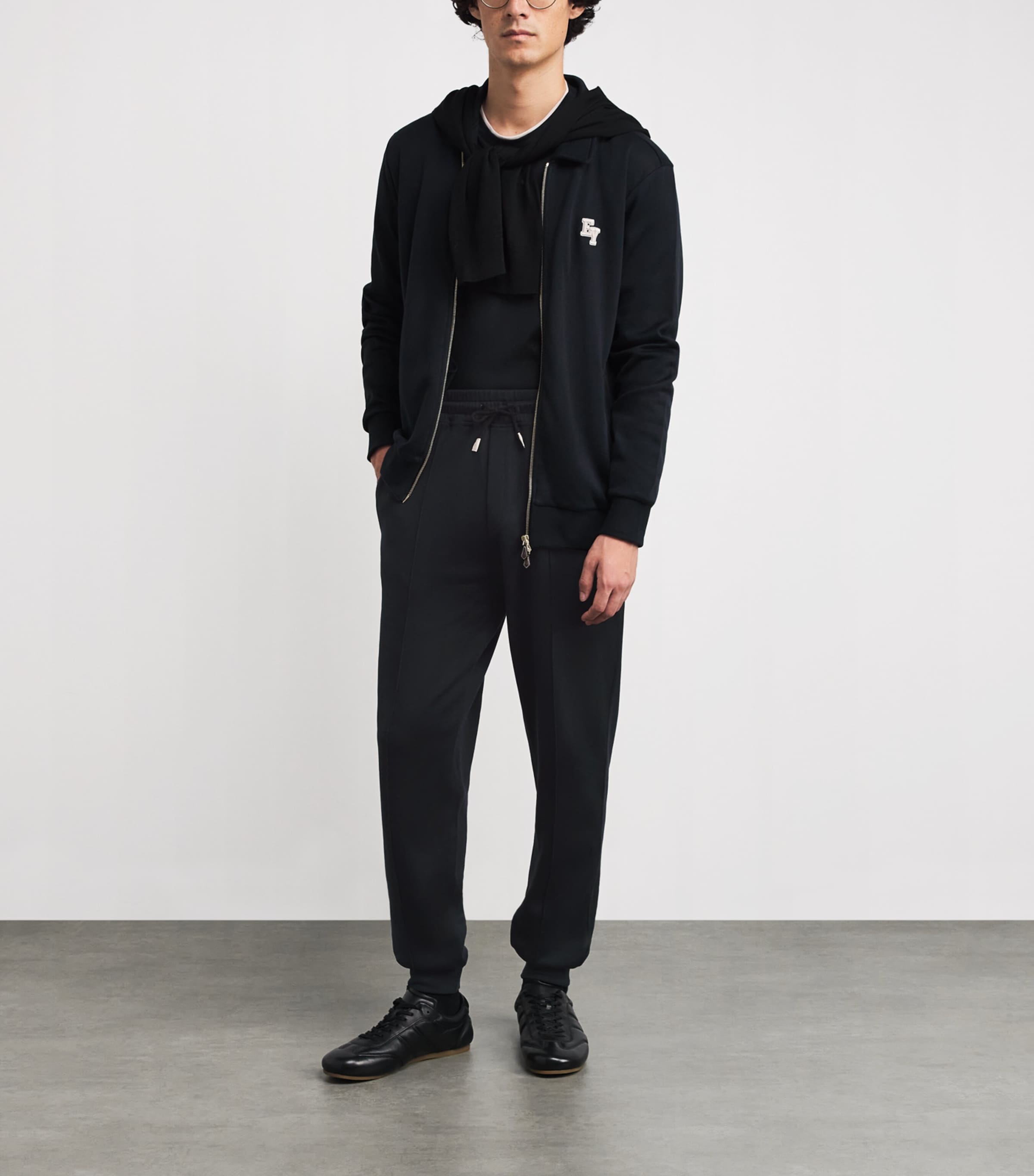 Cotton-Blend Sweatpants NERO Image 2